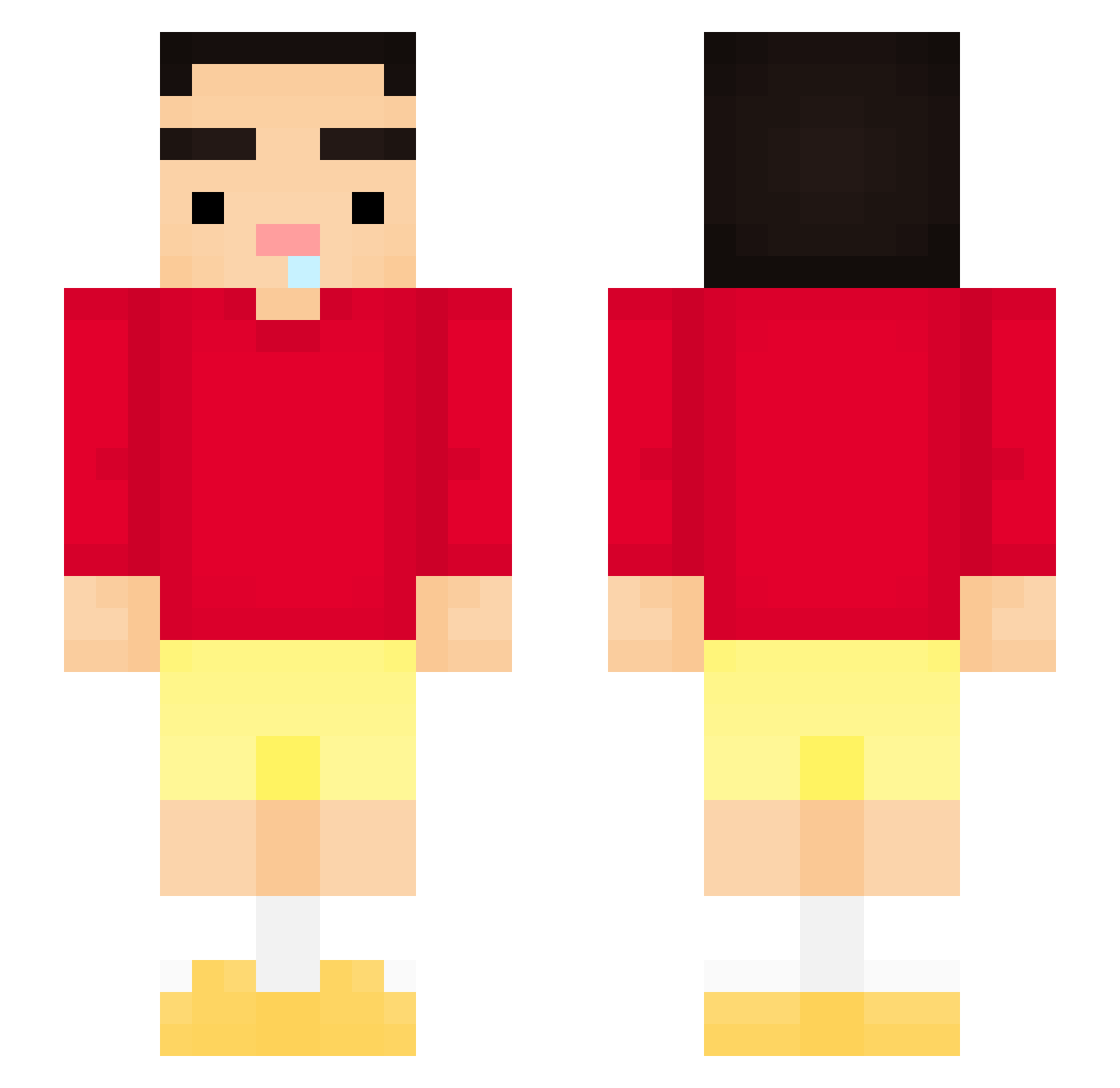 DAY_ZANN Minecraft skin, front and back view