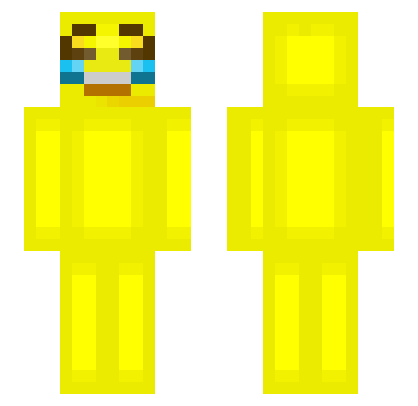 Mr_Snuggles1 Minecraft skin, front and back view