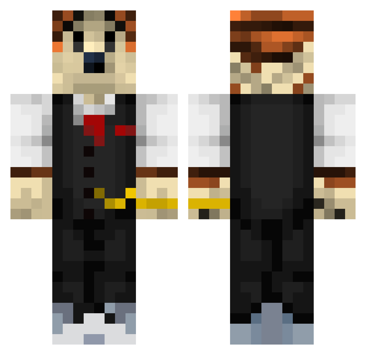 Marquinhosz Minecraft skin, front and back view
