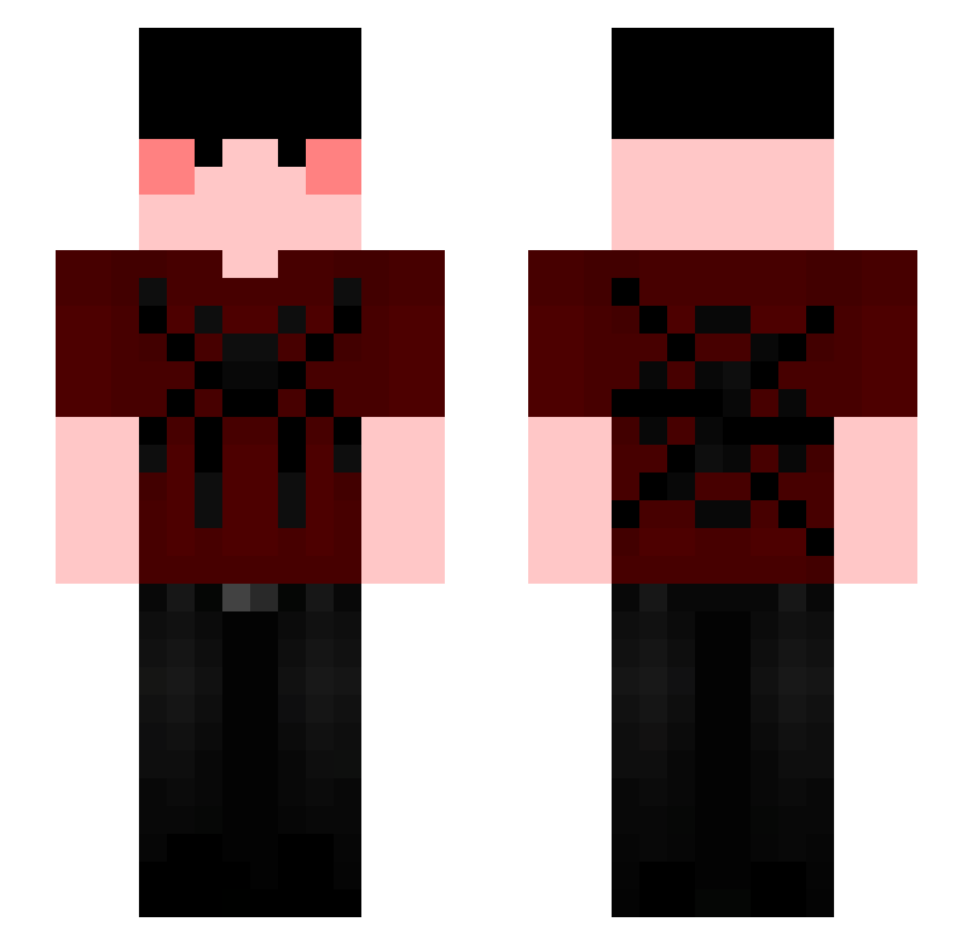 _Reaverr_ Minecraft skin, front and back view