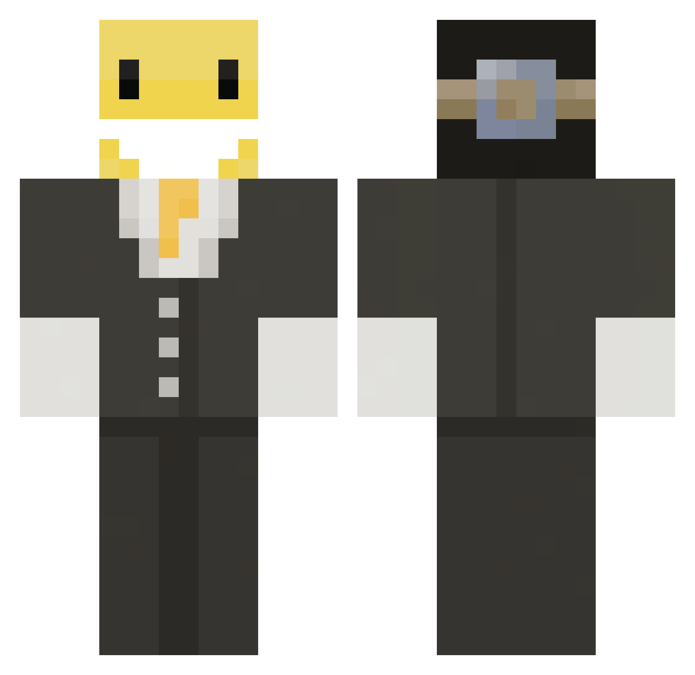 m7mdbdr Minecraft skin, front and back view