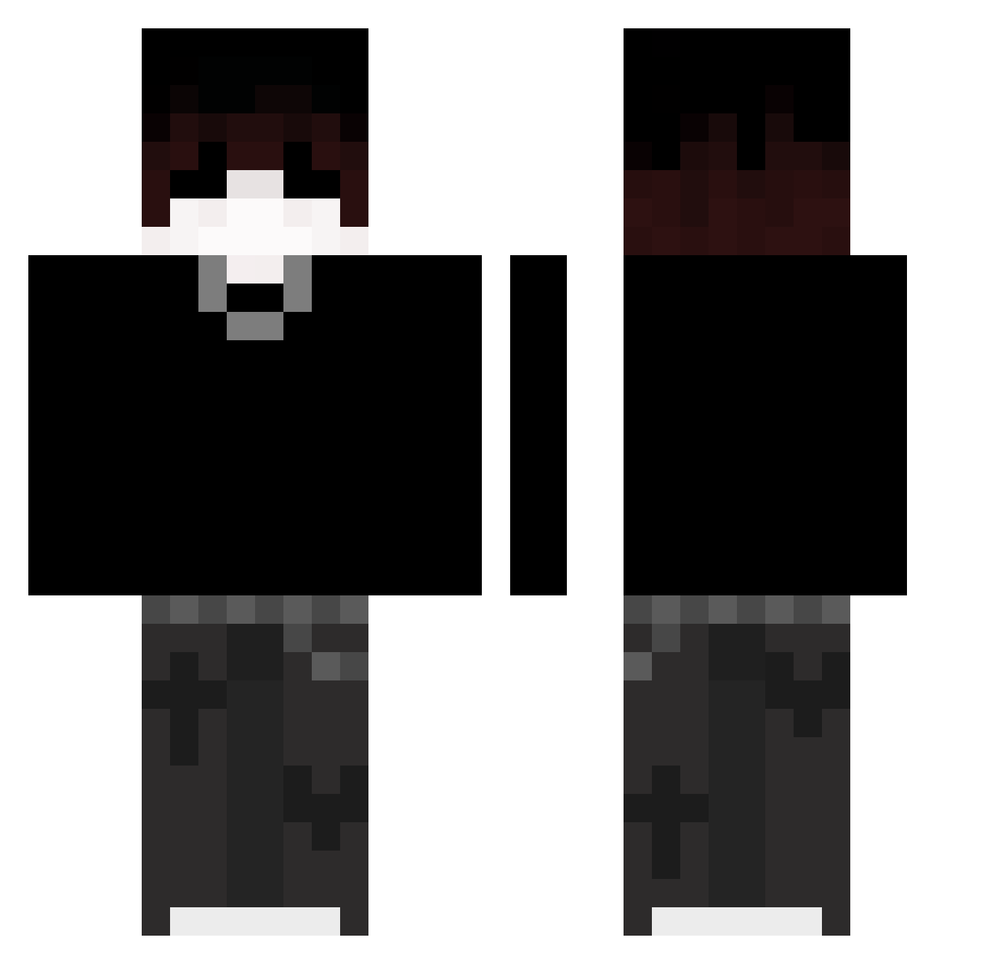 N13W1NNY Minecraft skin, front and back view