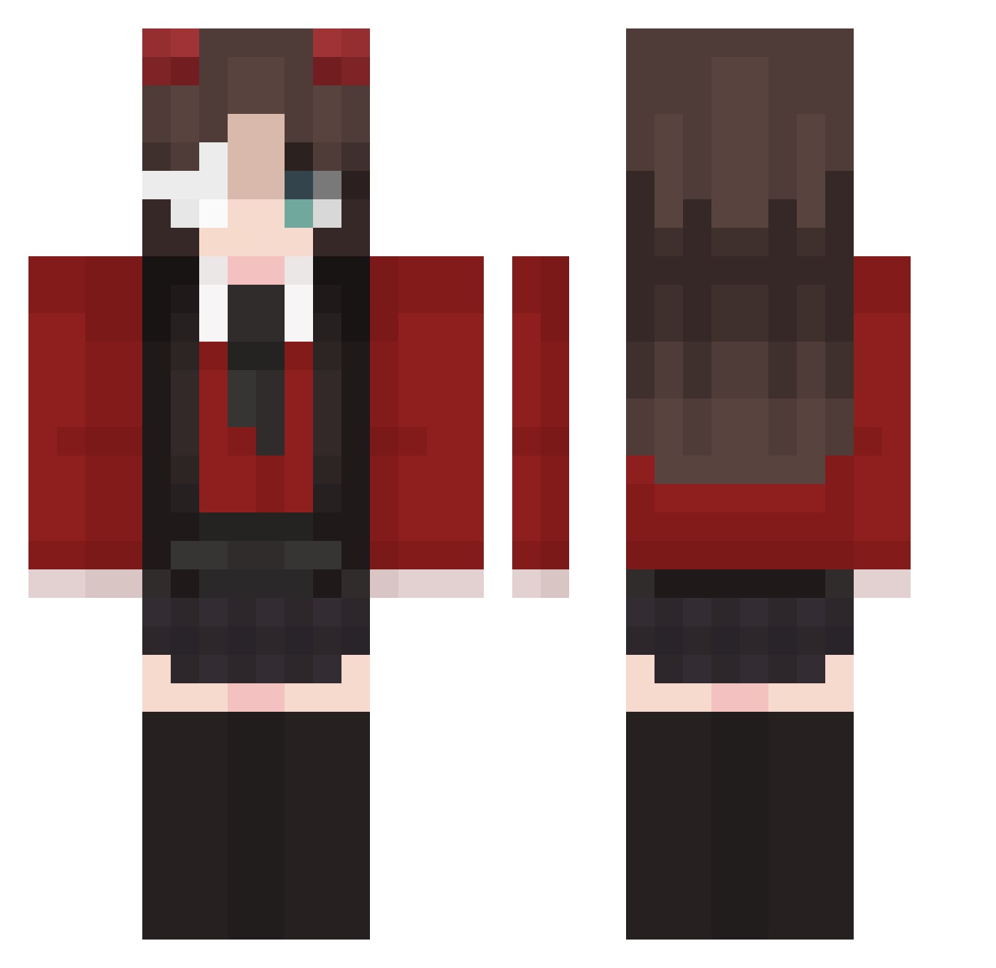 vesiiculo Minecraft skin, front and back view