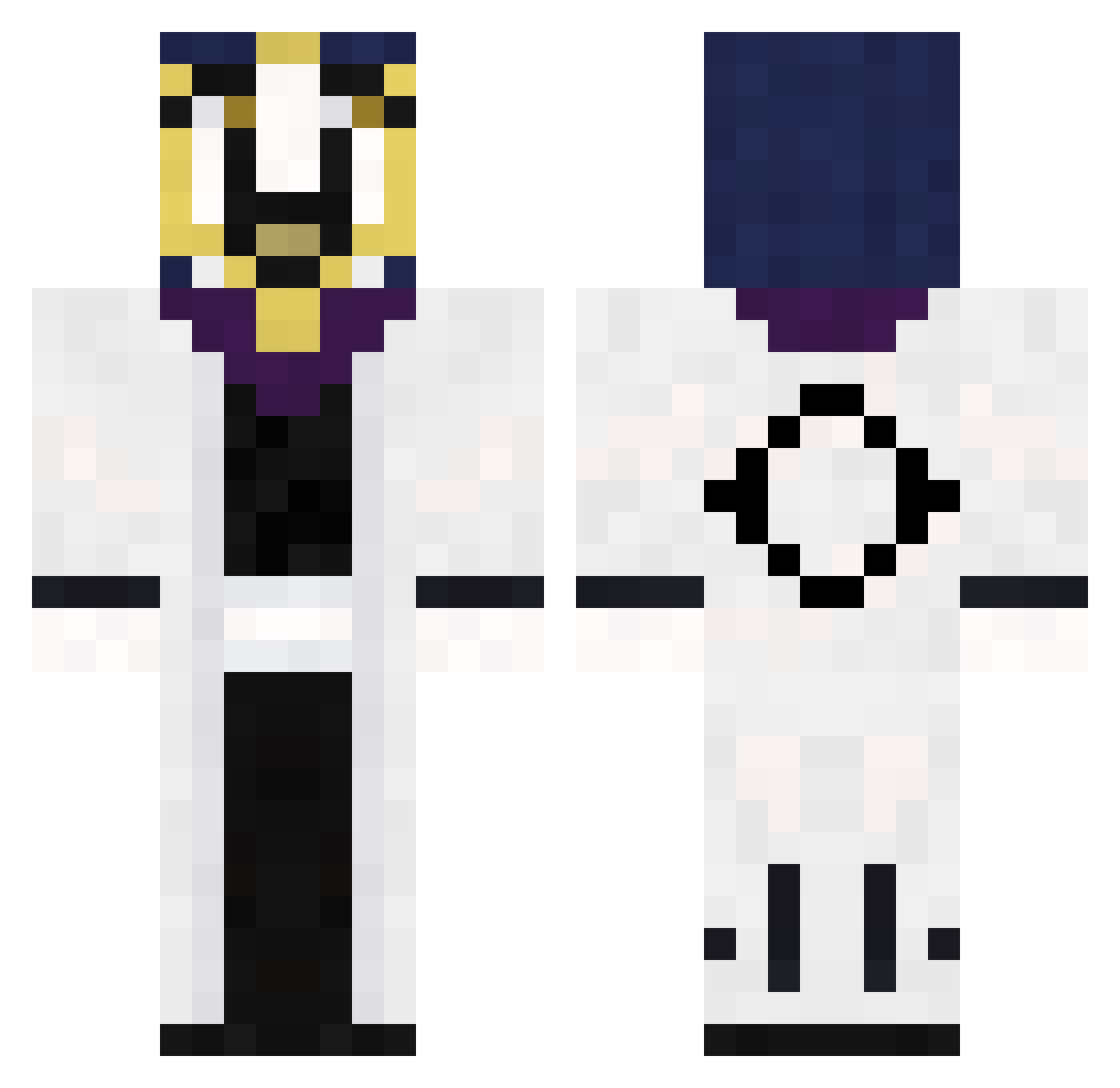 jakejans Minecraft skin, front and back view