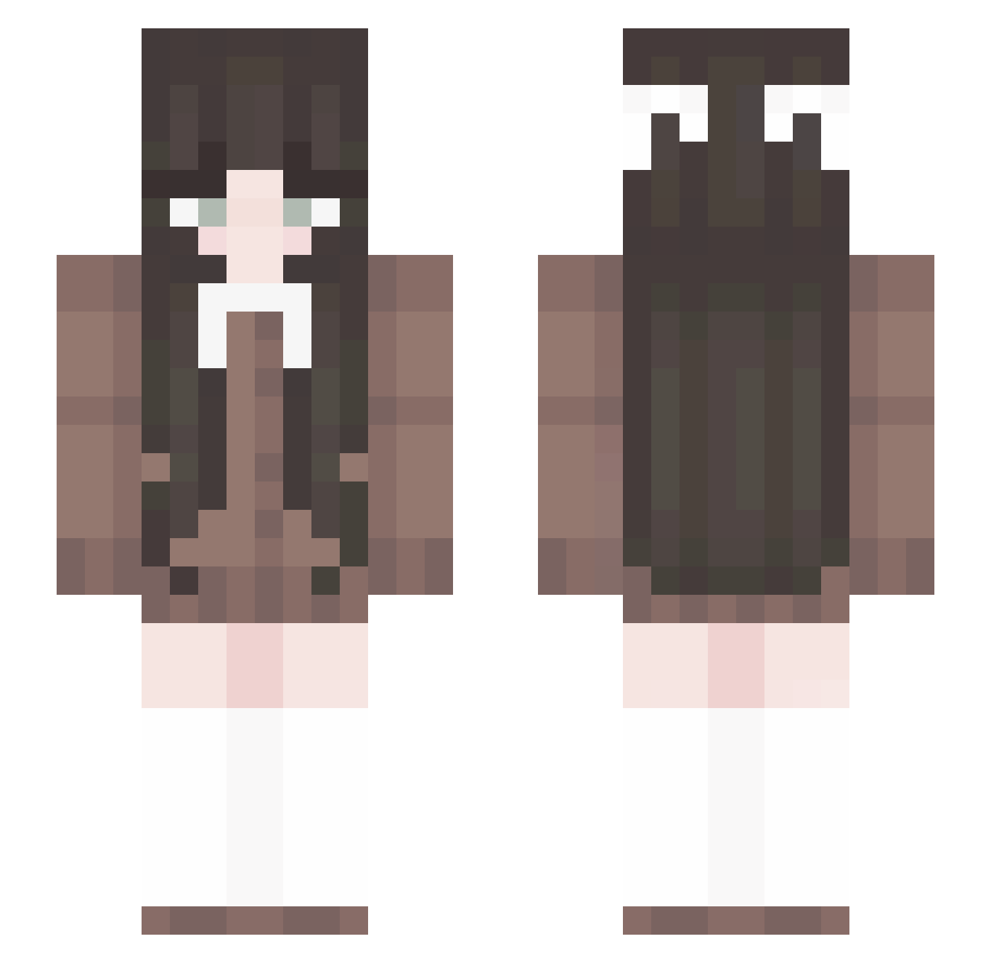 _Em1ly Minecraft skin, front and back view