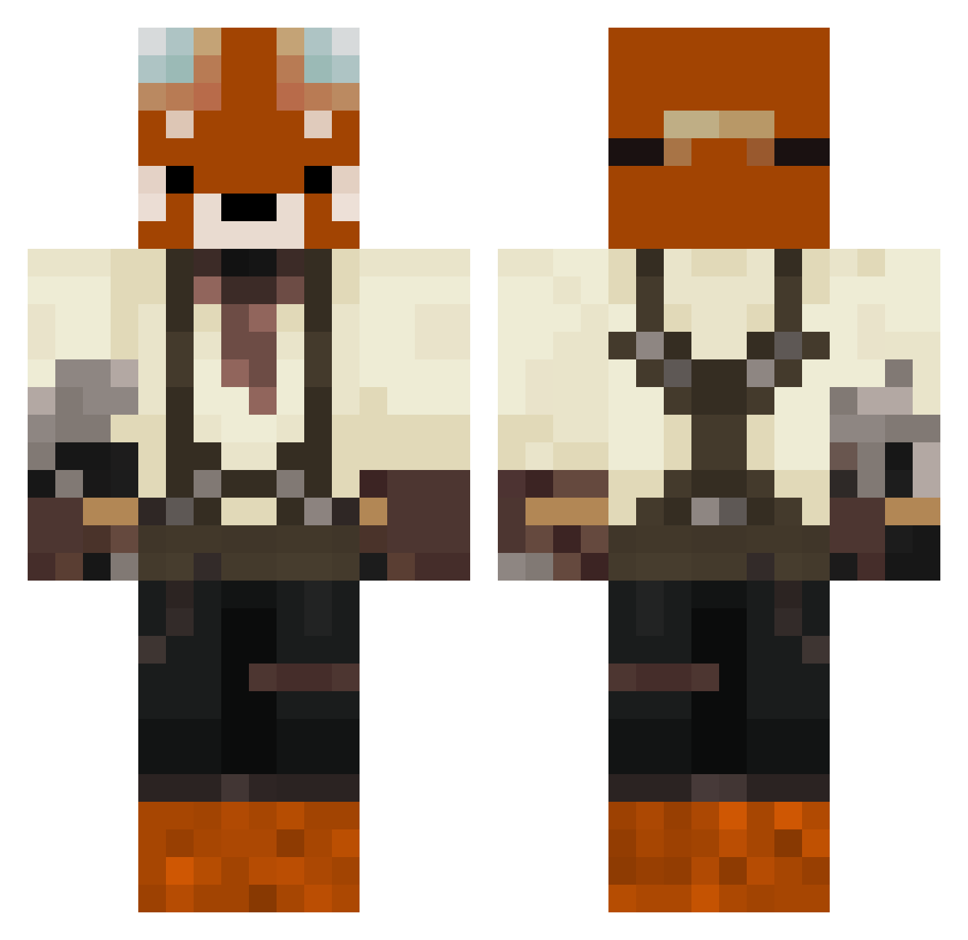 WILD_RADISH Minecraft skin, front and back view