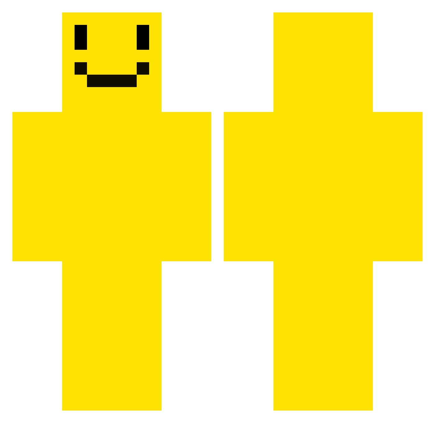 LazdisLOL Minecraft skin, front and back view