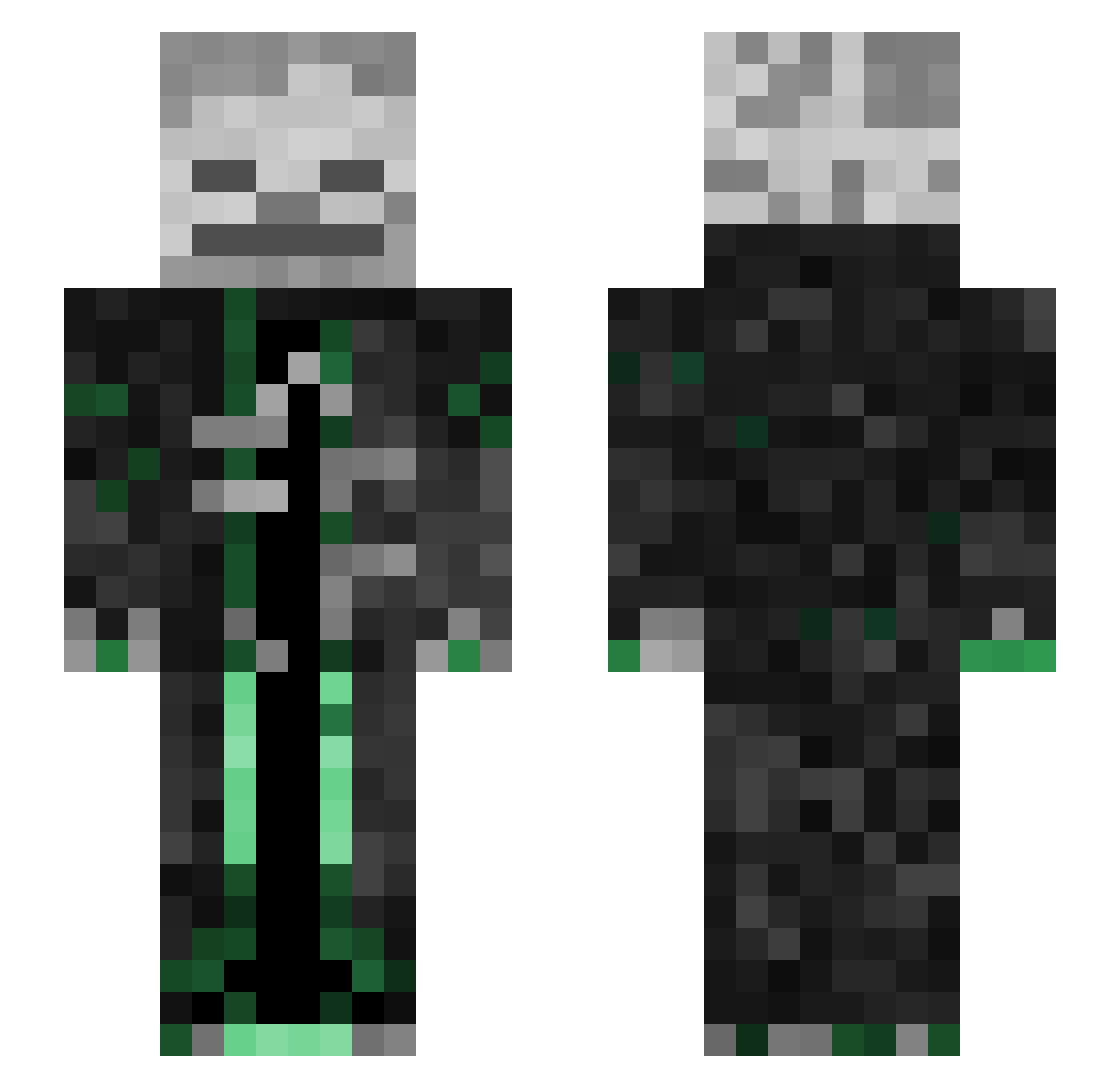 FocalEmperor905 Minecraft skin, front and back view