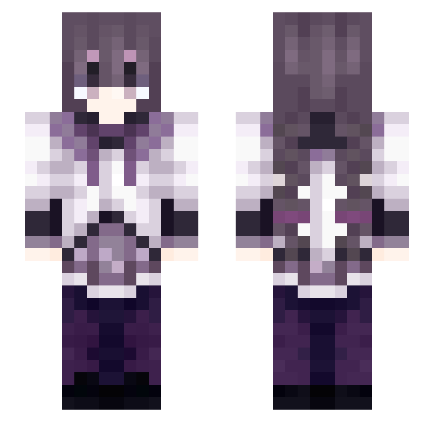 Polski_Dzban Minecraft skin, front and back view