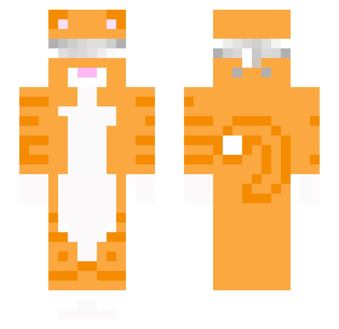 Mato190 Minecraft skin, front and back view