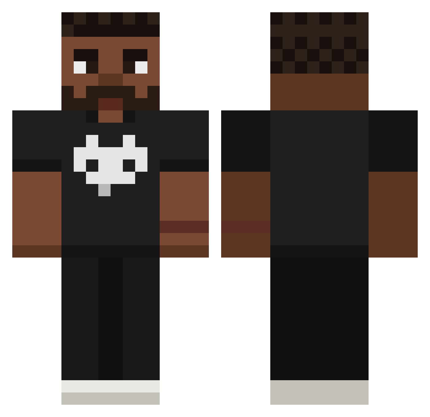 Ferian06 Minecraft skin, front and back view