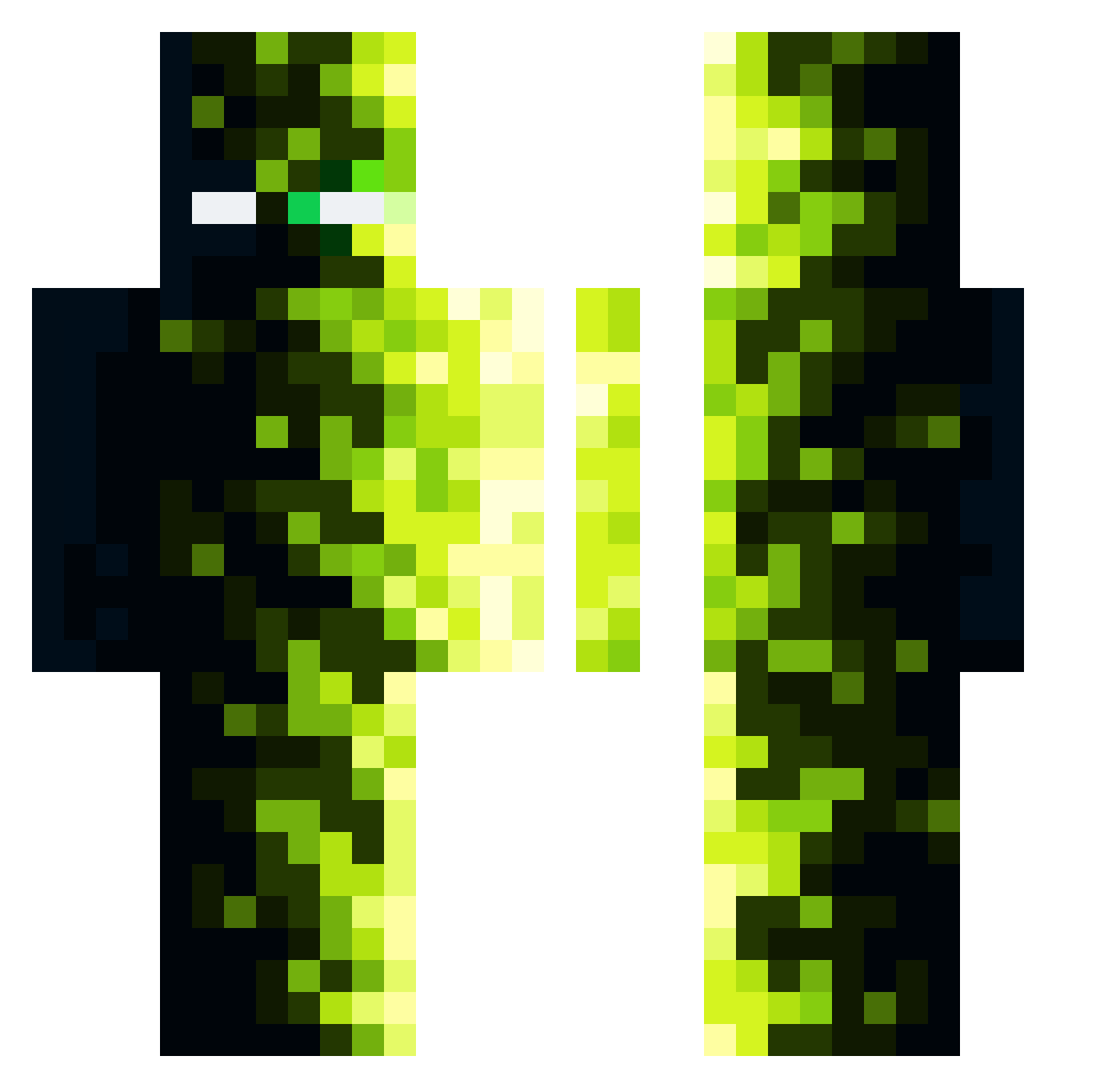 Magpie_9000 Minecraft skin, front and back view