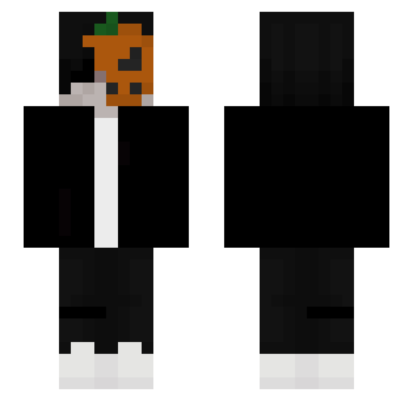 nitro2134 Minecraft skin, front and back view