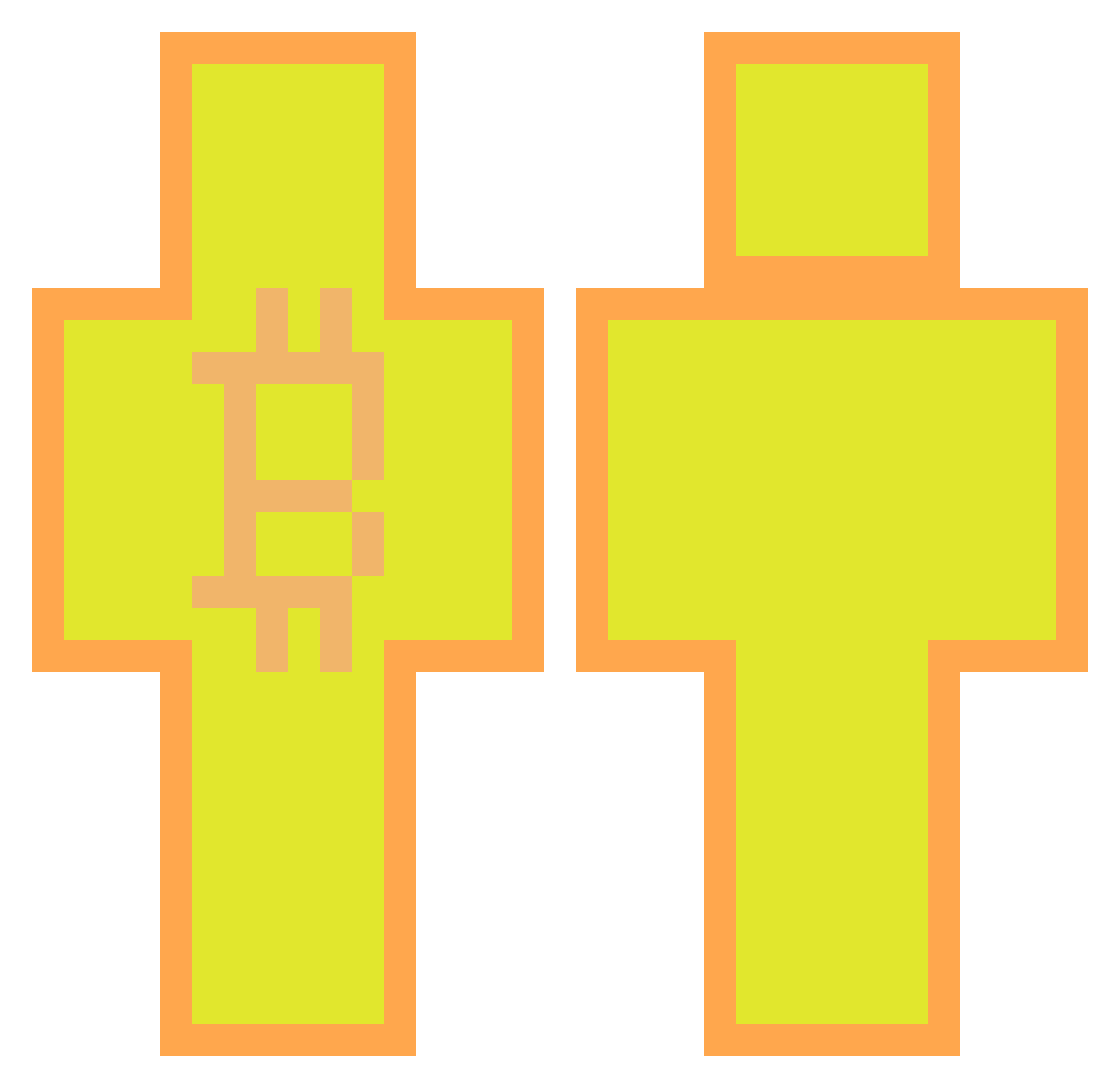 Benz999 Minecraft skin, front and back view