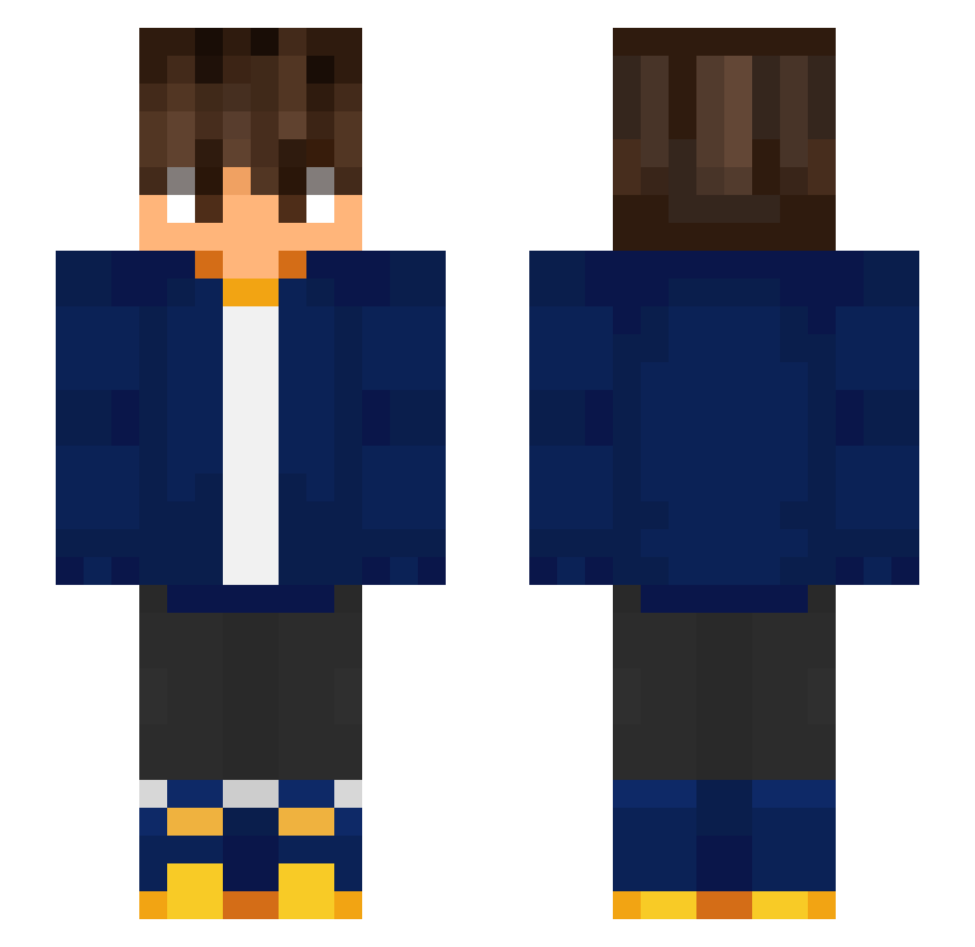 Togez_ Minecraft skin, front and back view