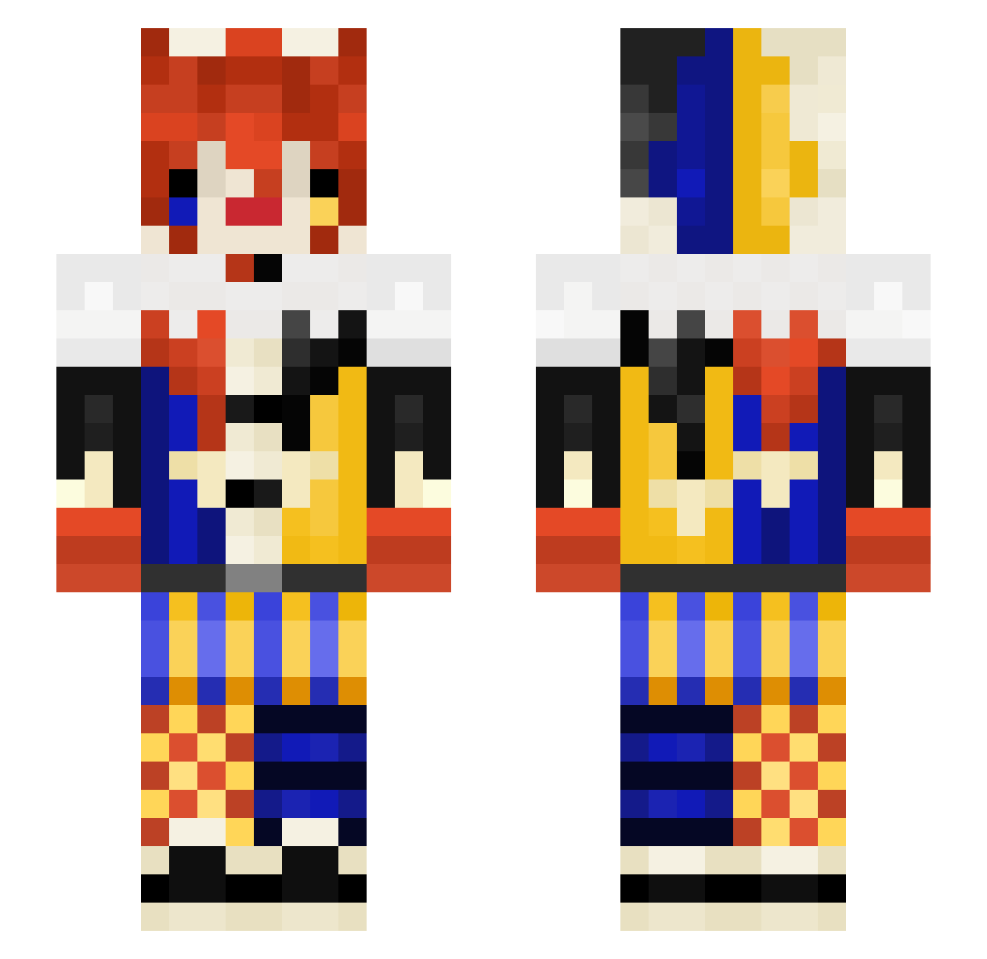 mango3035 Minecraft skin, front and back view