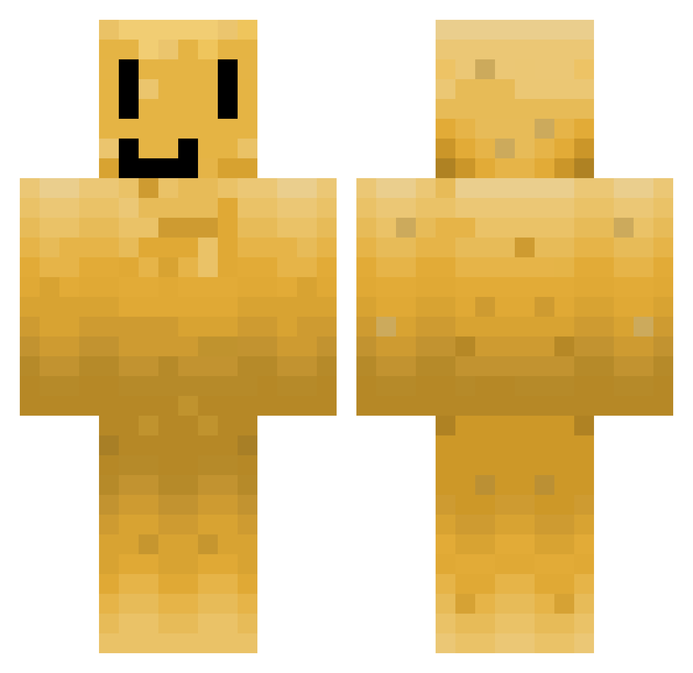 SnoopyADAM14 Minecraft skin, front and back view