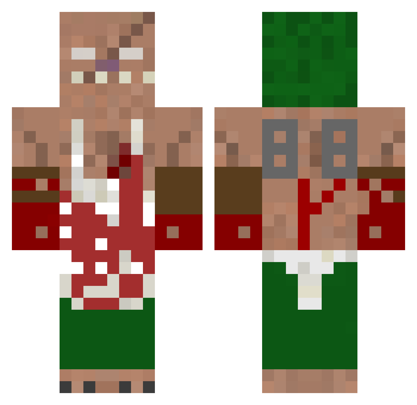Raigu_ Minecraft skin, front and back view