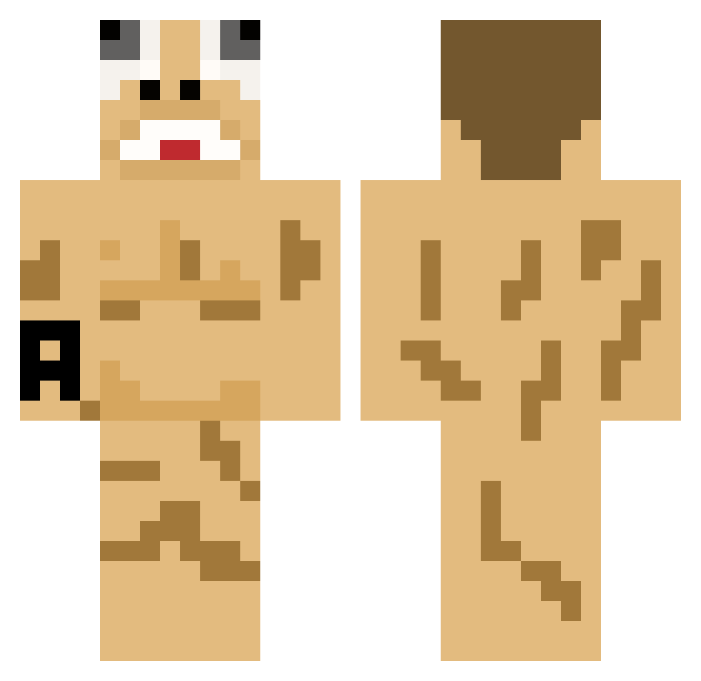cherry_cat_ Minecraft skin, front and back view