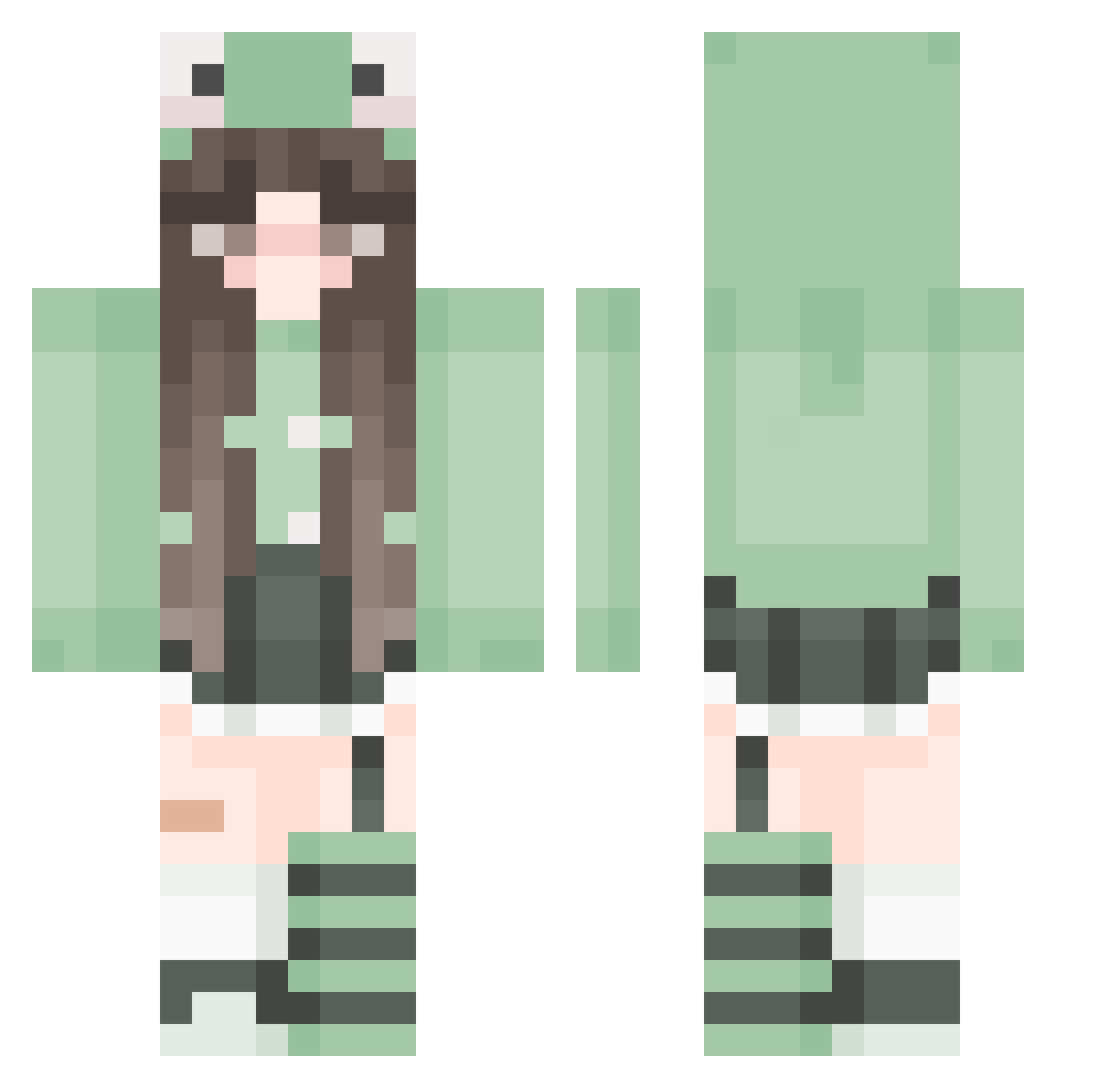 ProdKielas Minecraft skin, front and back view