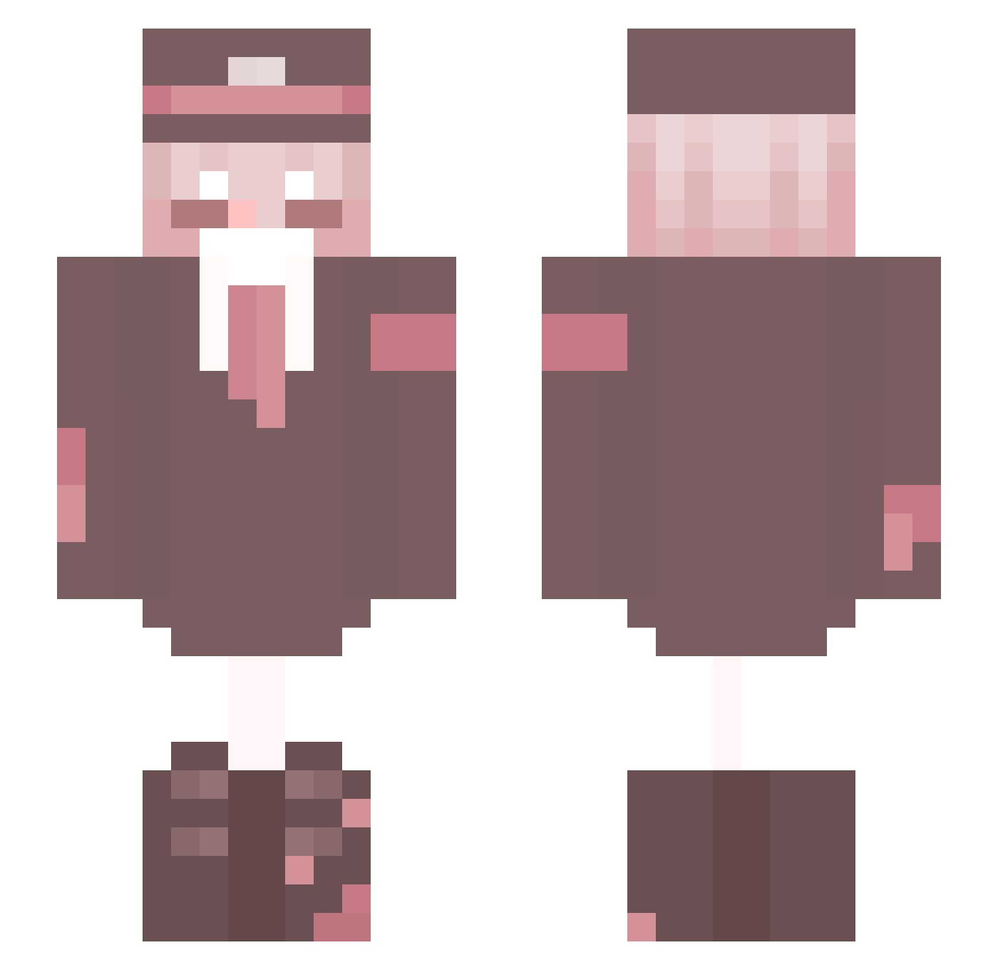 _NeeChaNz_ Minecraft skin, front and back view
