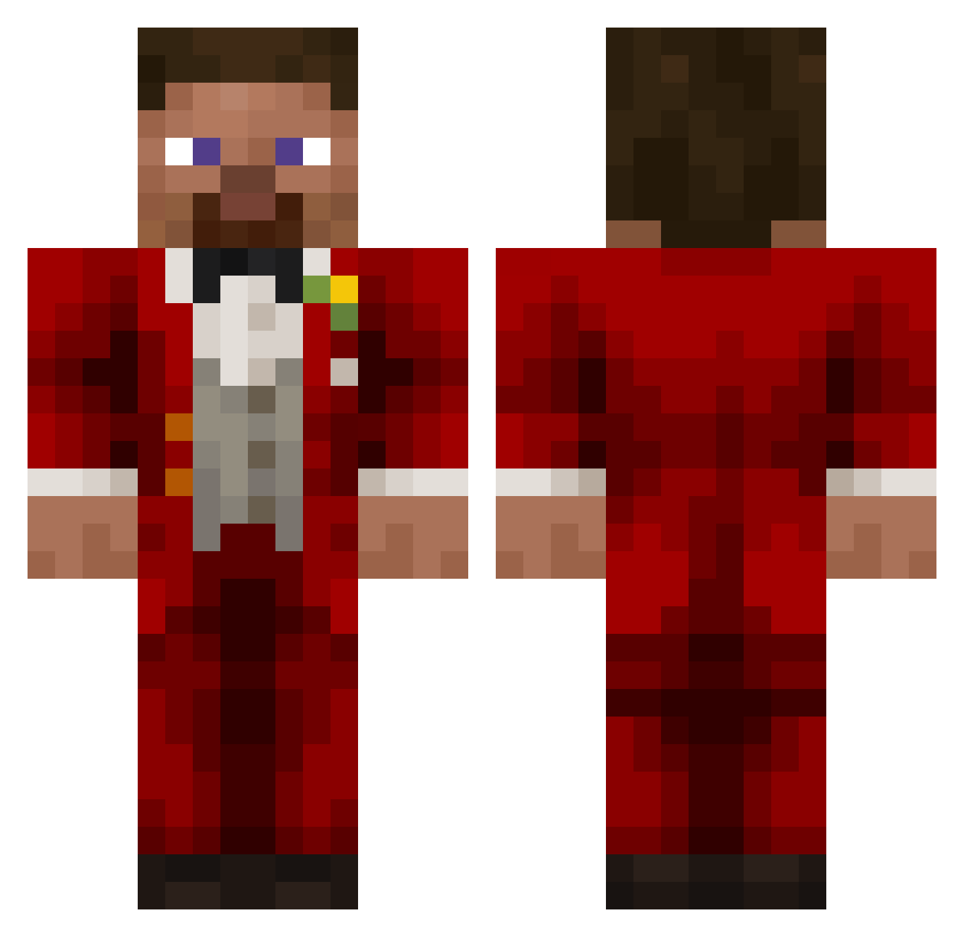 dantttewww Minecraft skin, front and back view