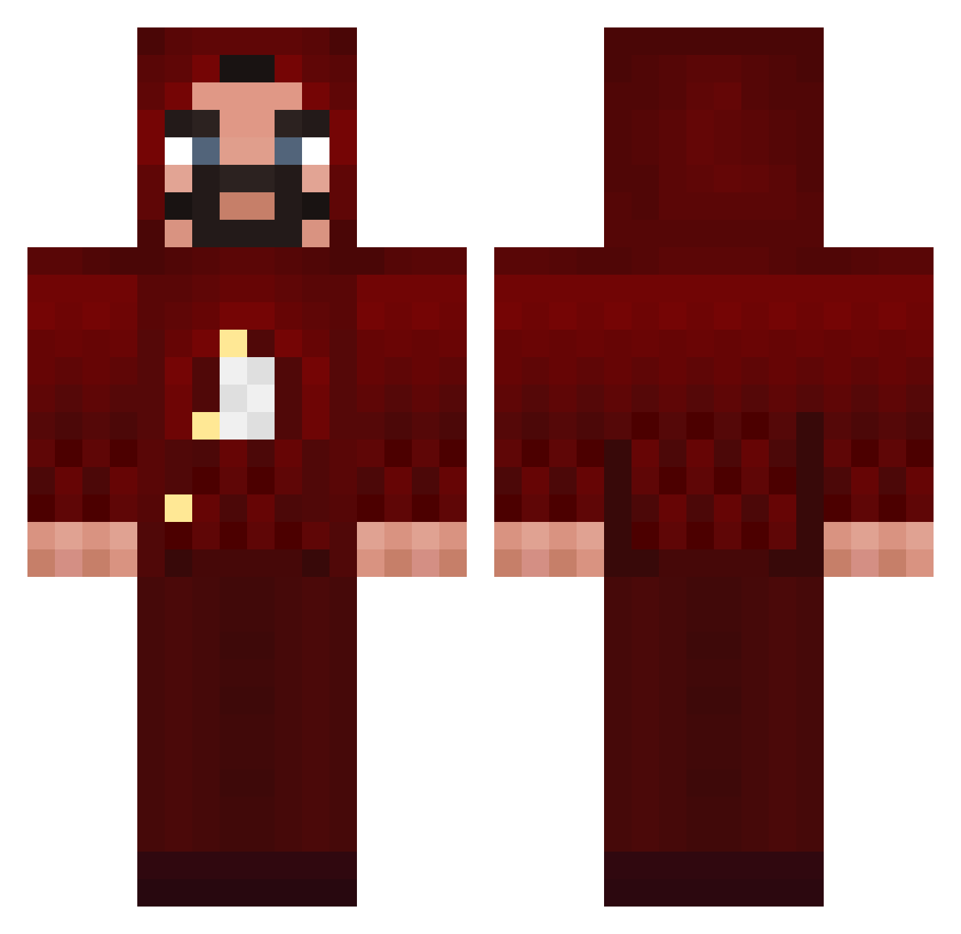 Stanczyk_Manczyk Minecraft skin, front and back view
