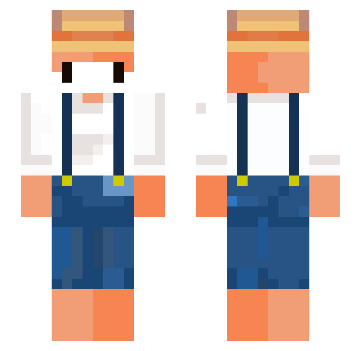 PashtetHeCat Minecraft skin, front and back view
