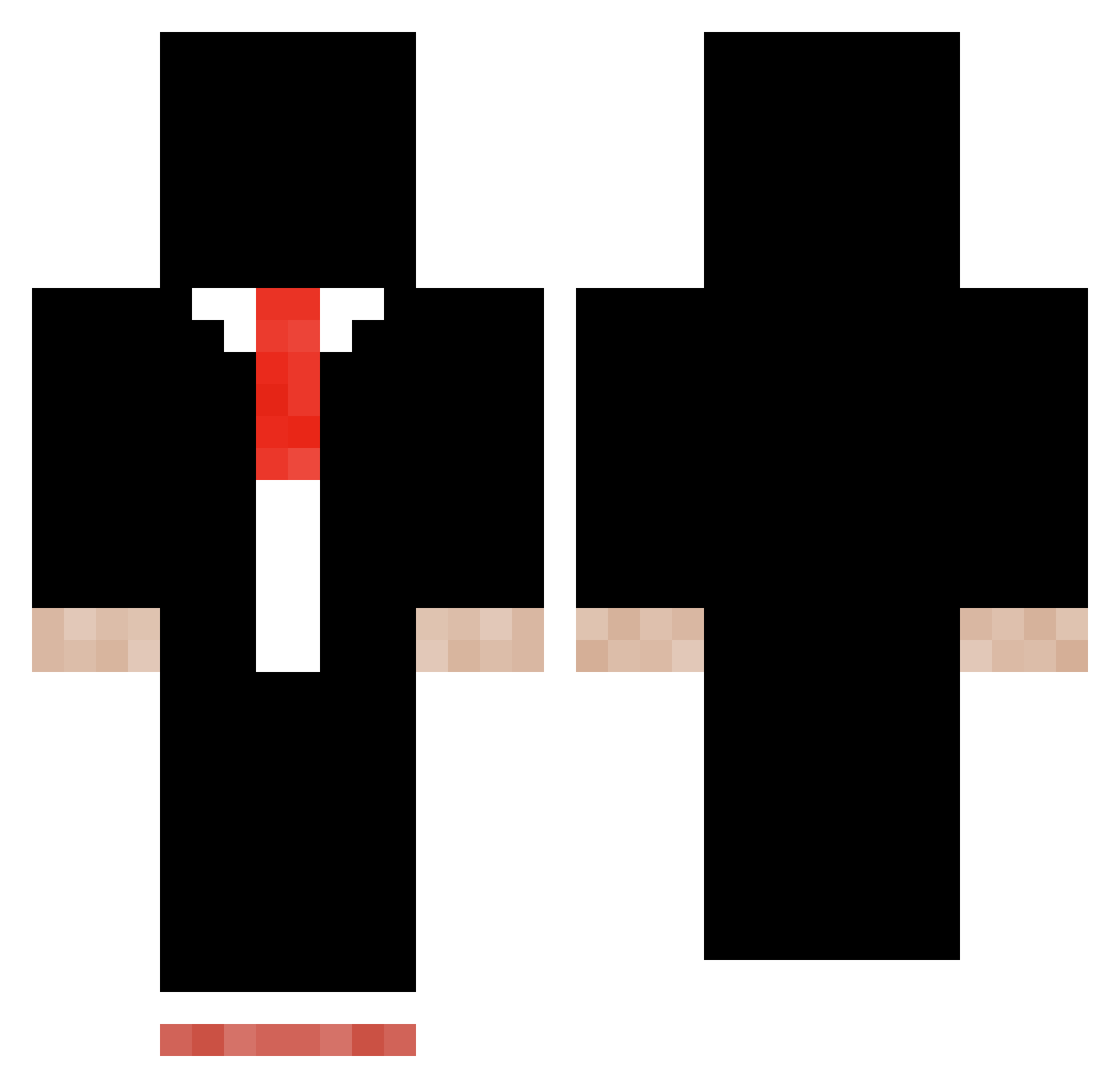 Biokill_ Minecraft skin, front and back view