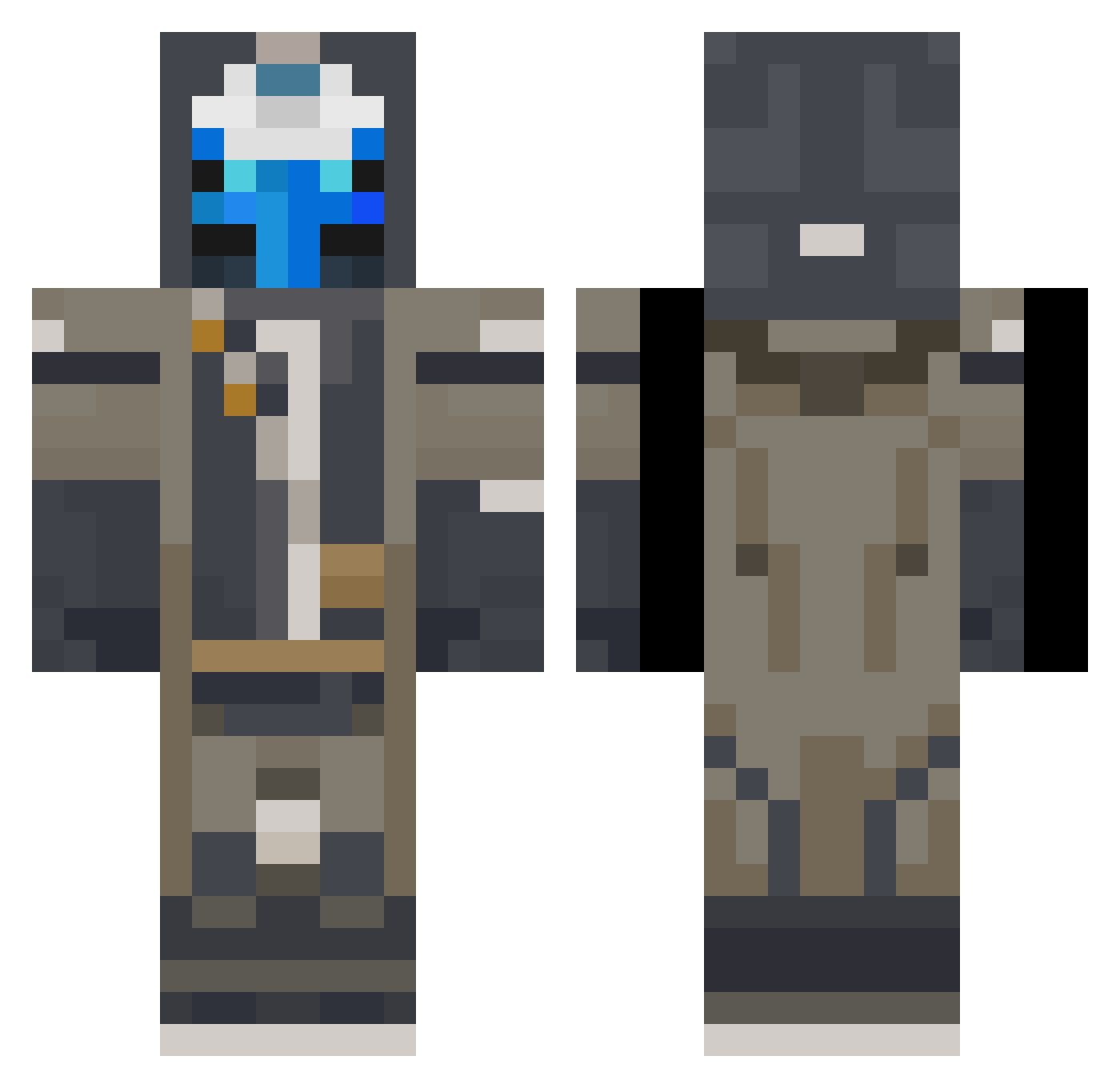 llZem Minecraft skin, front and back view