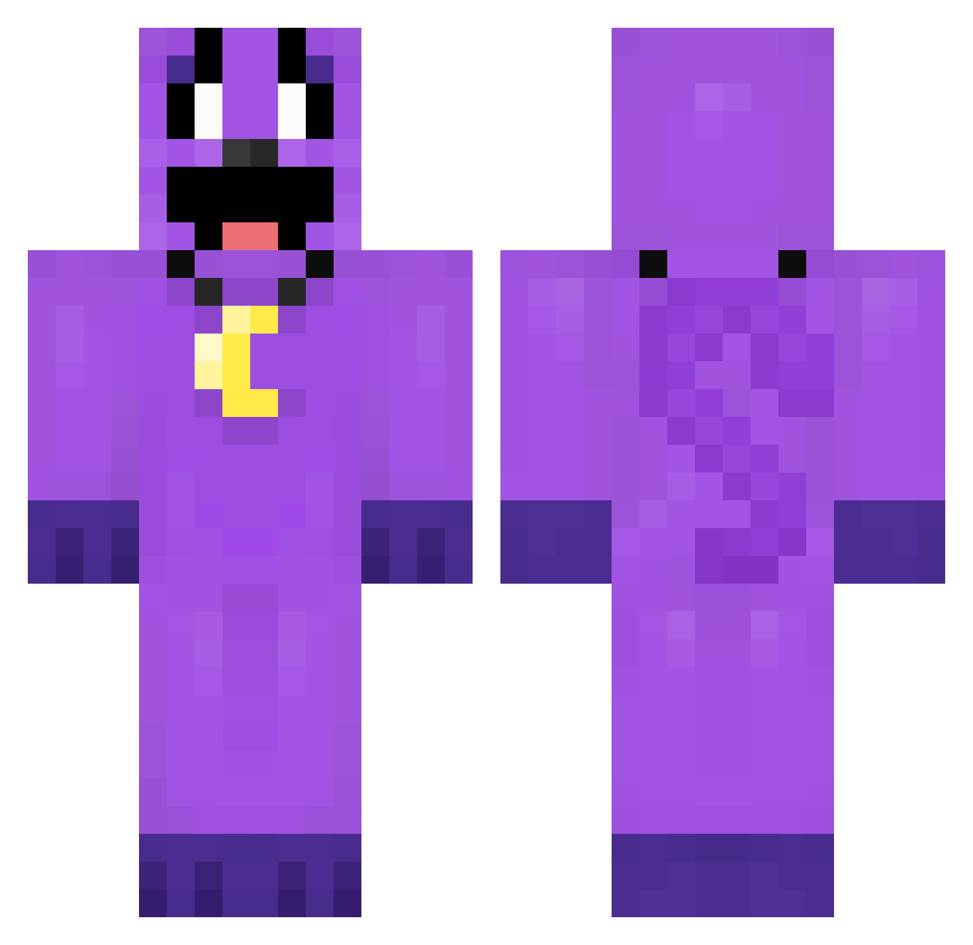 ANPAT2001 Minecraft skin, front and back view
