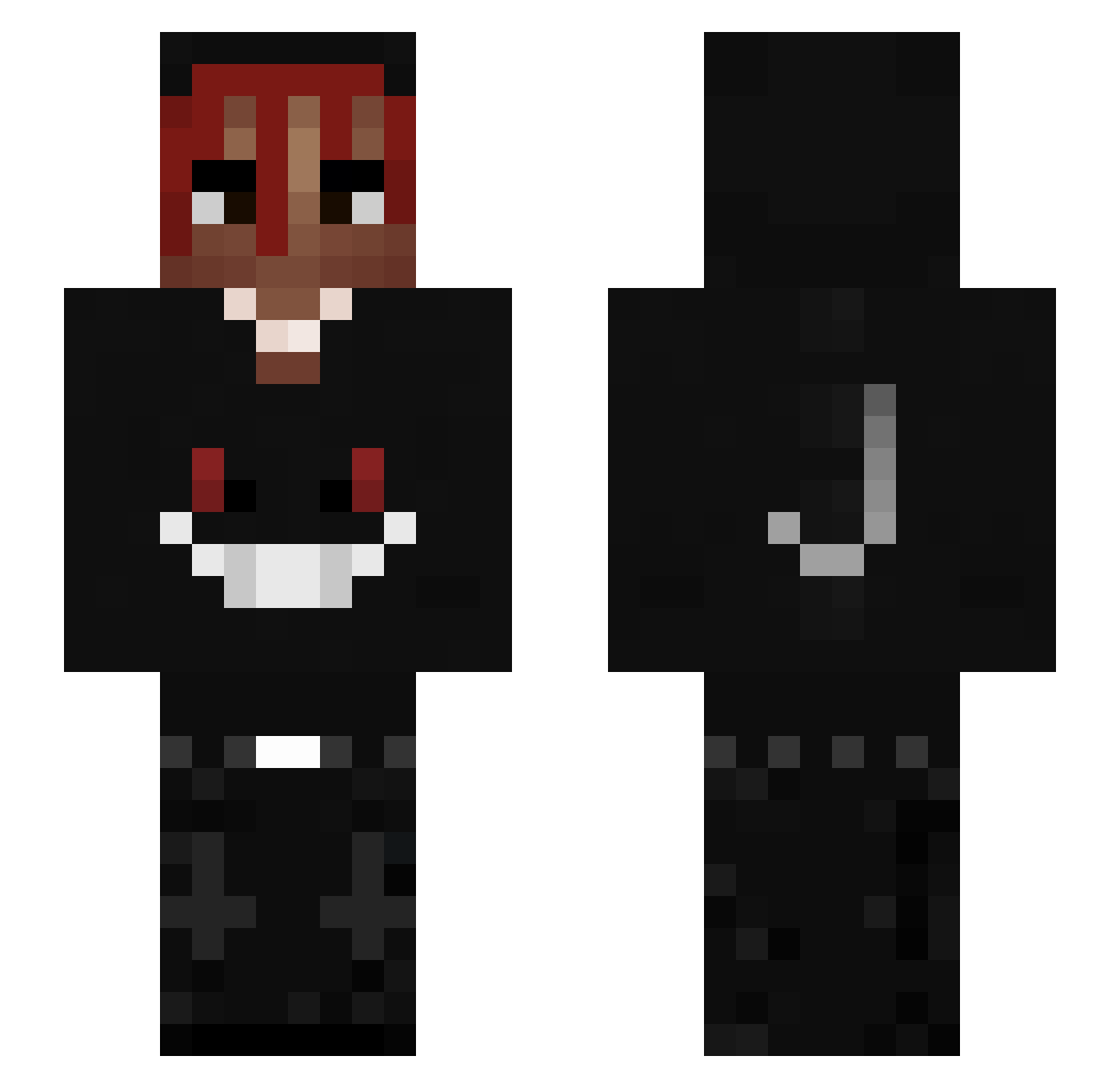 YVL_NOX Minecraft skin, front and back view