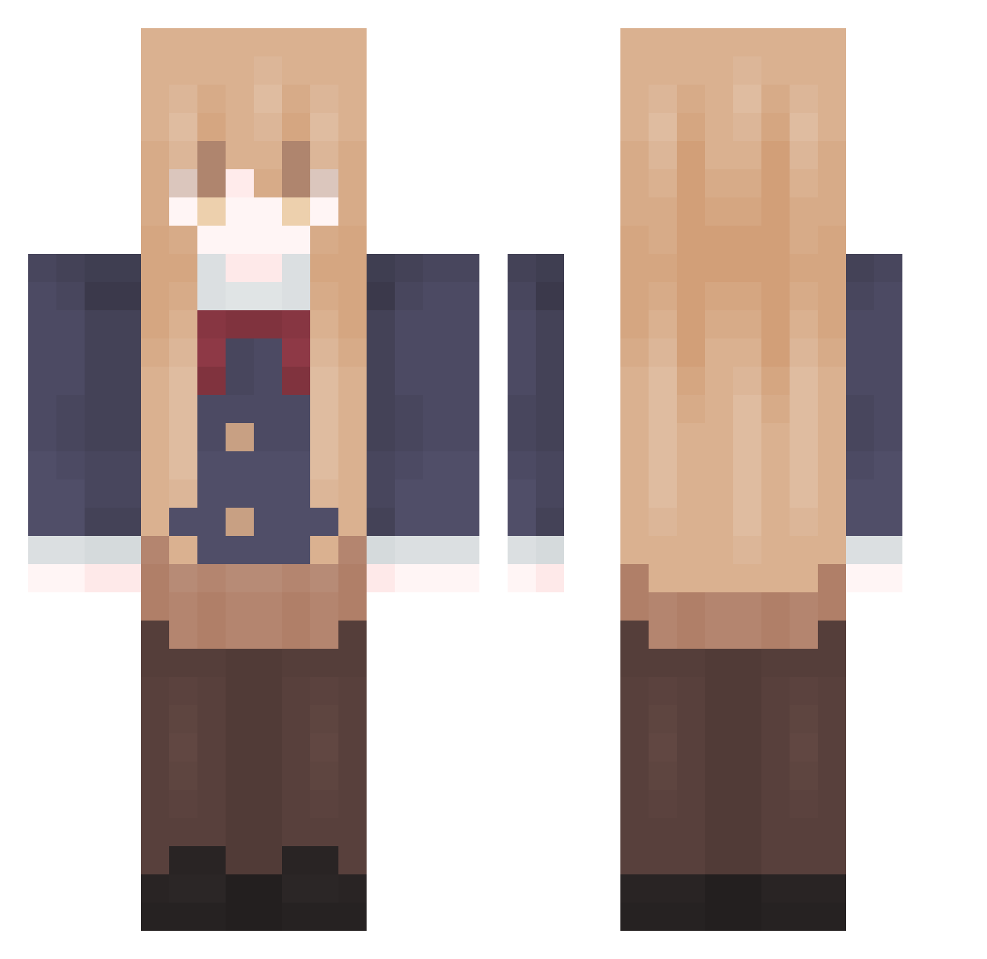 Neray_yzbek Minecraft skin, front and back view