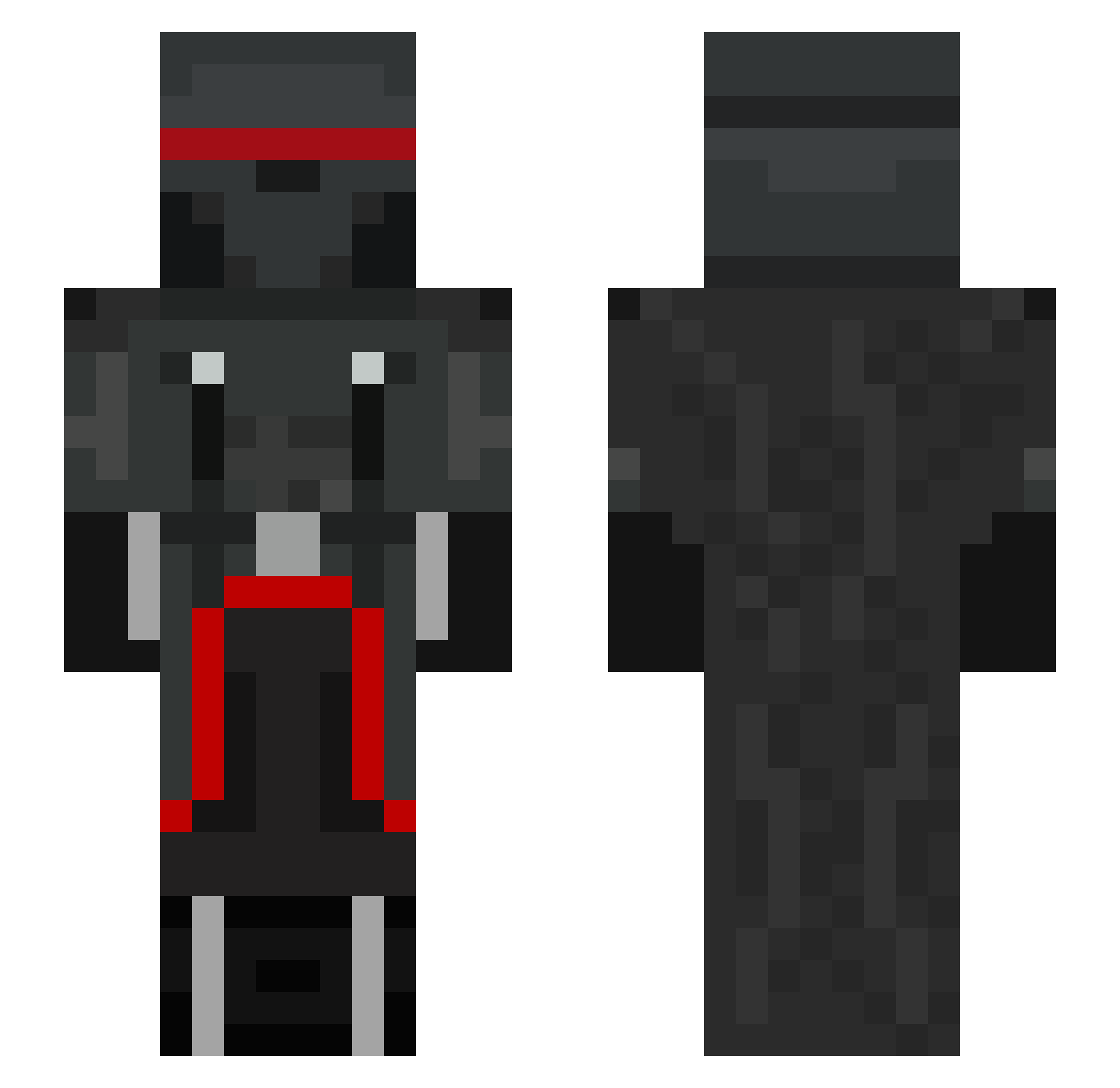 XXX17_ Minecraft skin, front and back view