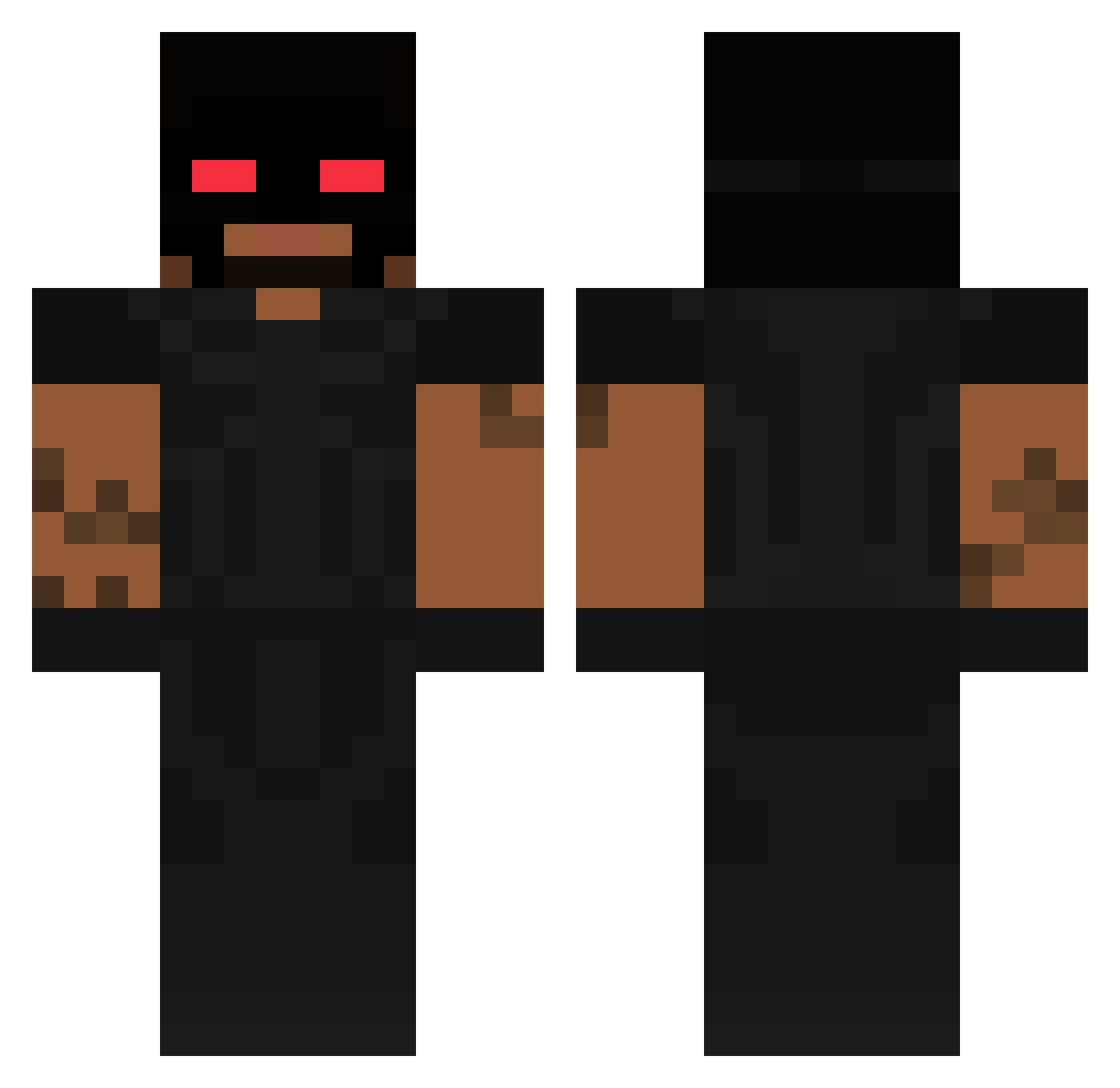 Gamer_Brothers_ Minecraft skin, front and back view