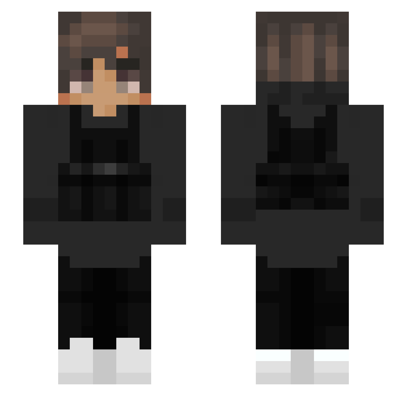IFearPizzas Minecraft skin, front and back view
