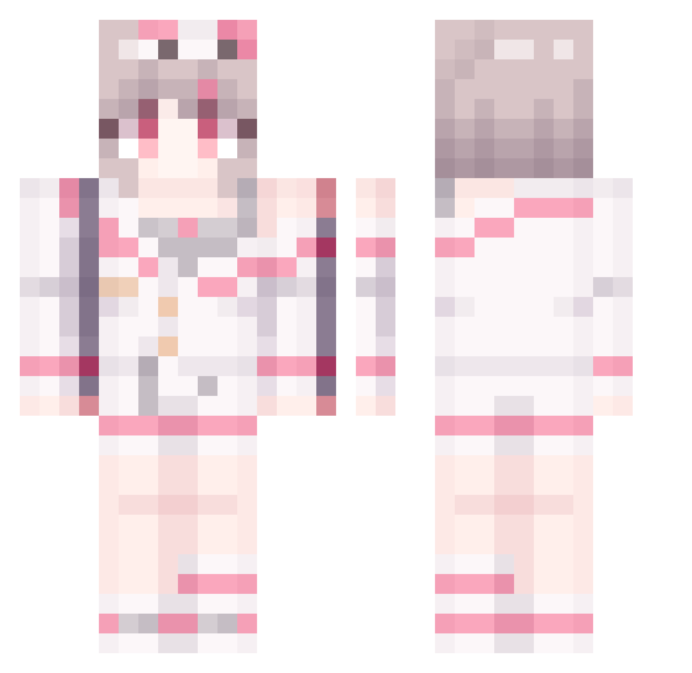 Butter_927 Minecraft skin, front and back view