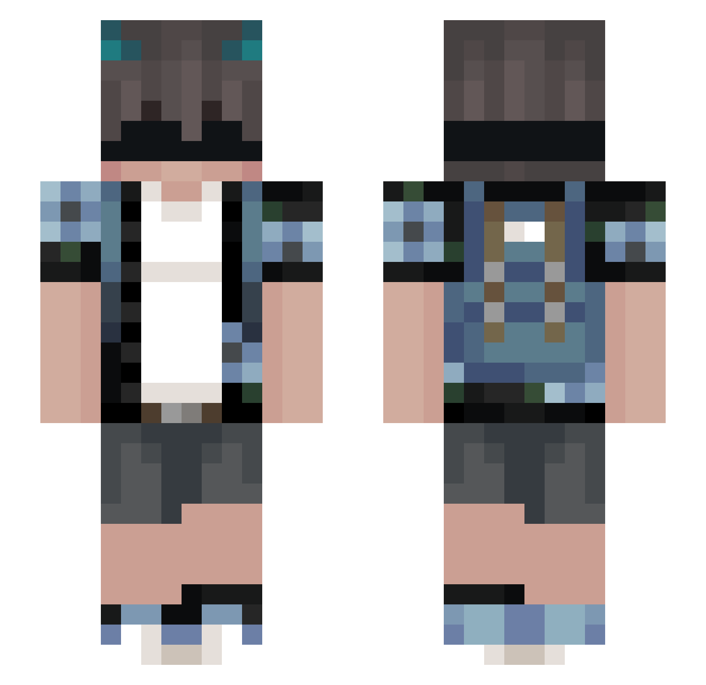 Youcef_Ghois3 Minecraft skin, front and back view