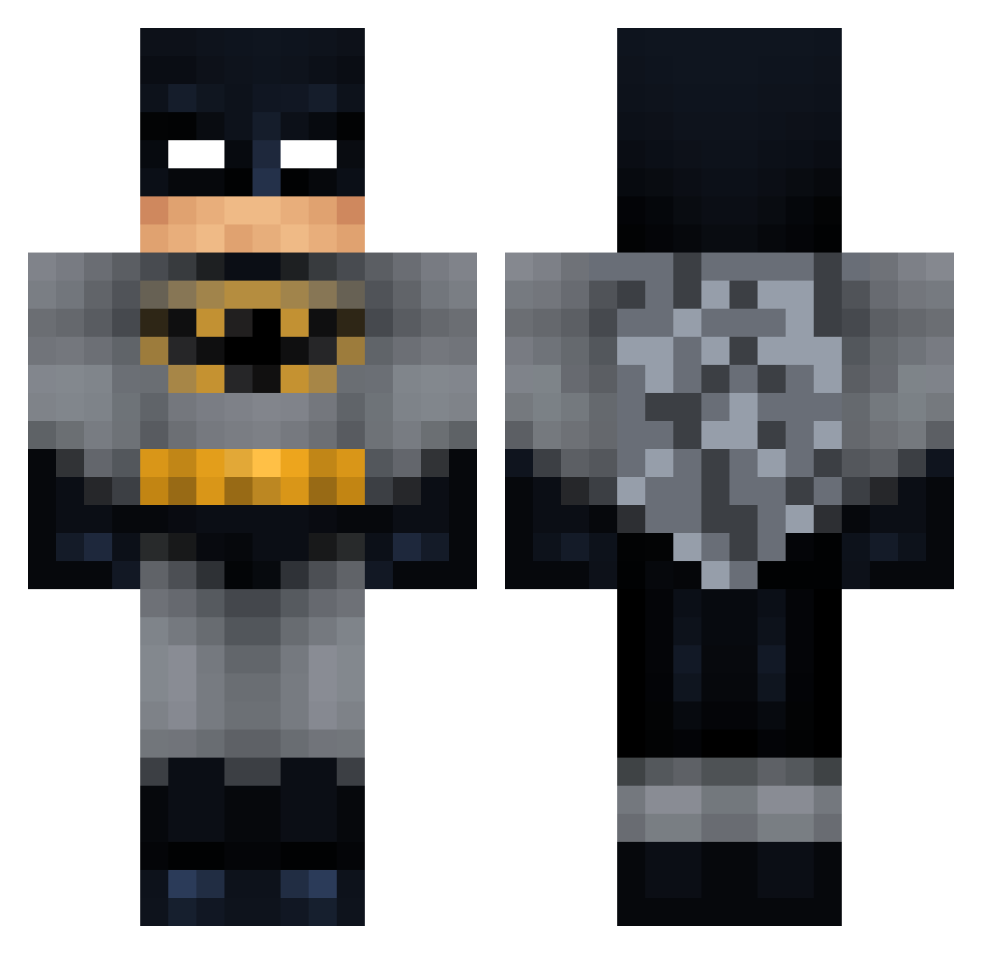 Soporific Minecraft skin, front and back view