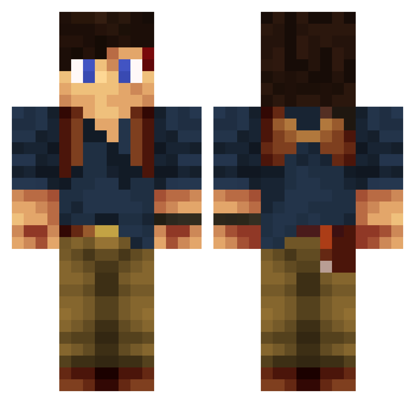 jbmen01 Minecraft skin, front and back view