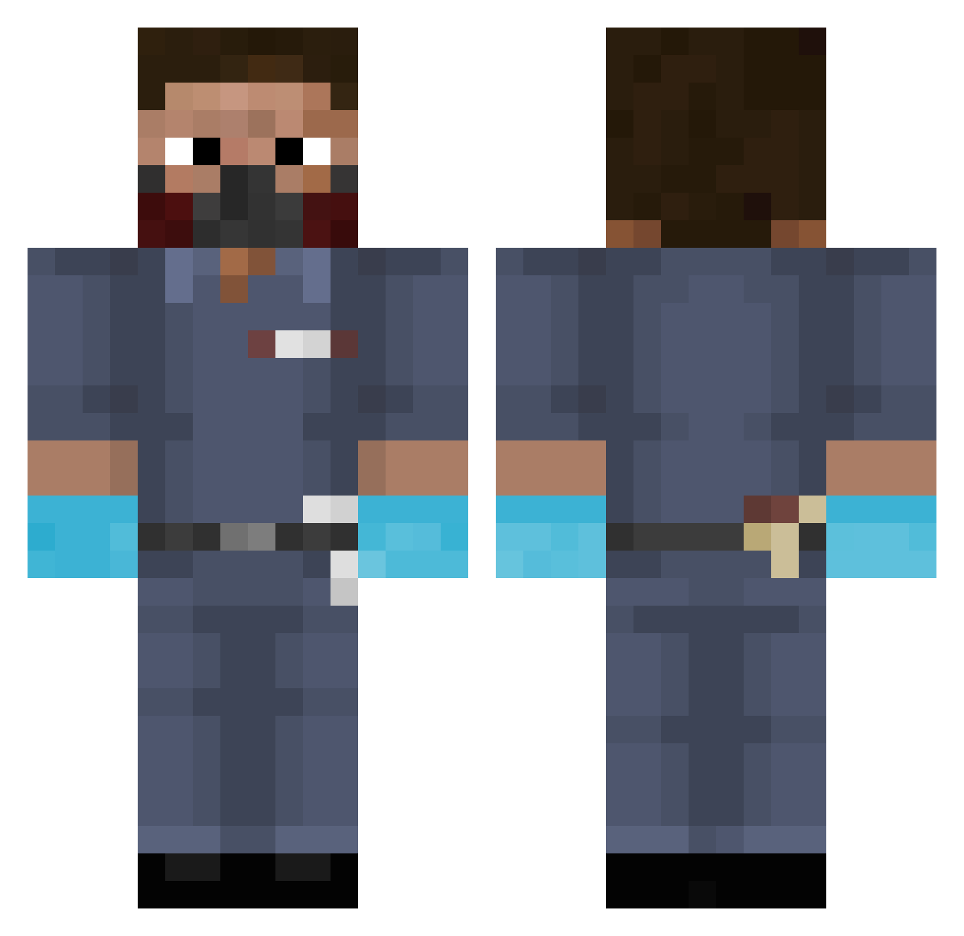 Caker__ Minecraft skin, front and back view