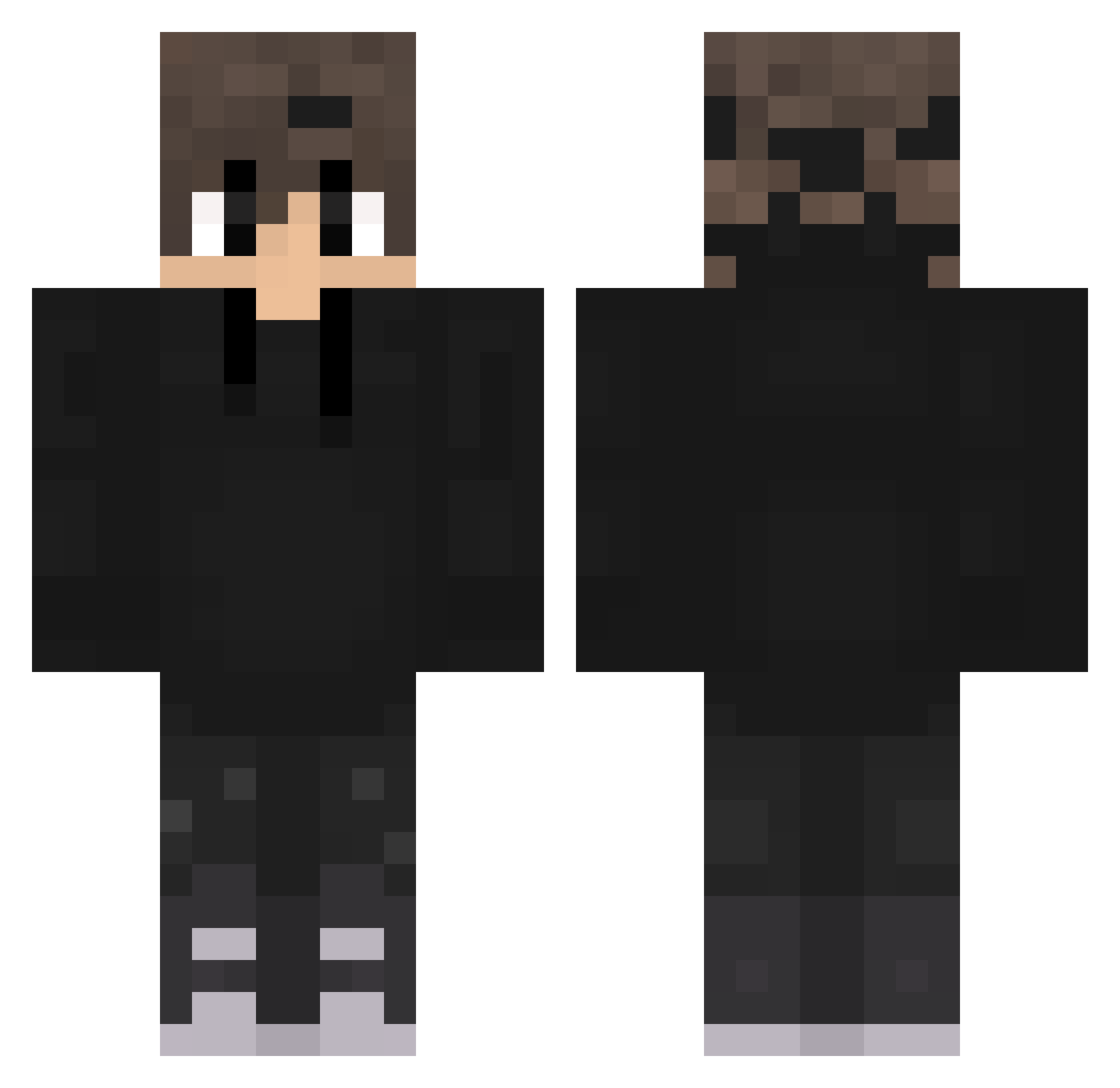 GetClapped_ Minecraft skin, front and back view