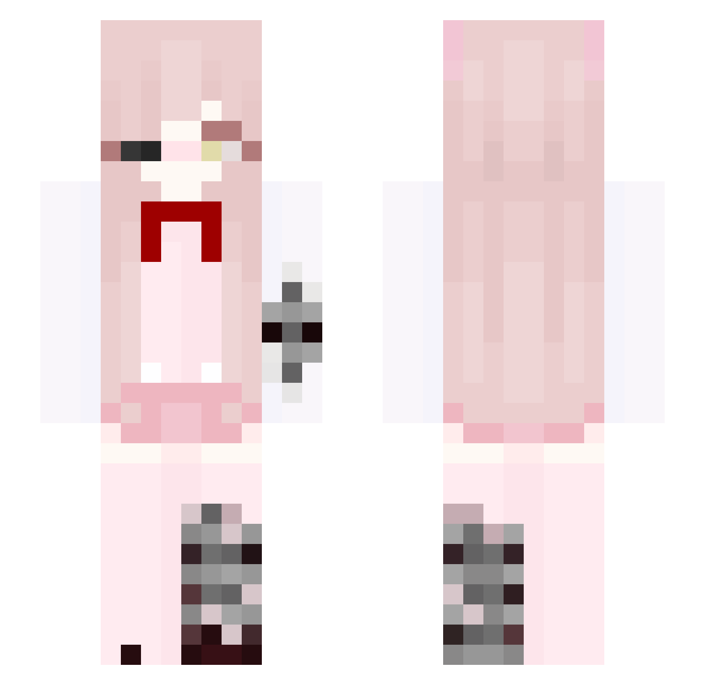 TogaOwO Minecraft skin, front and back view