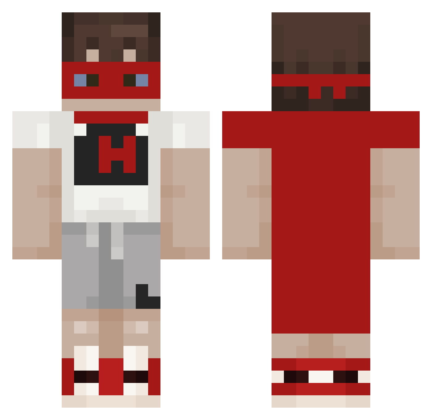 MeStillHungrey Minecraft skin, front and back view