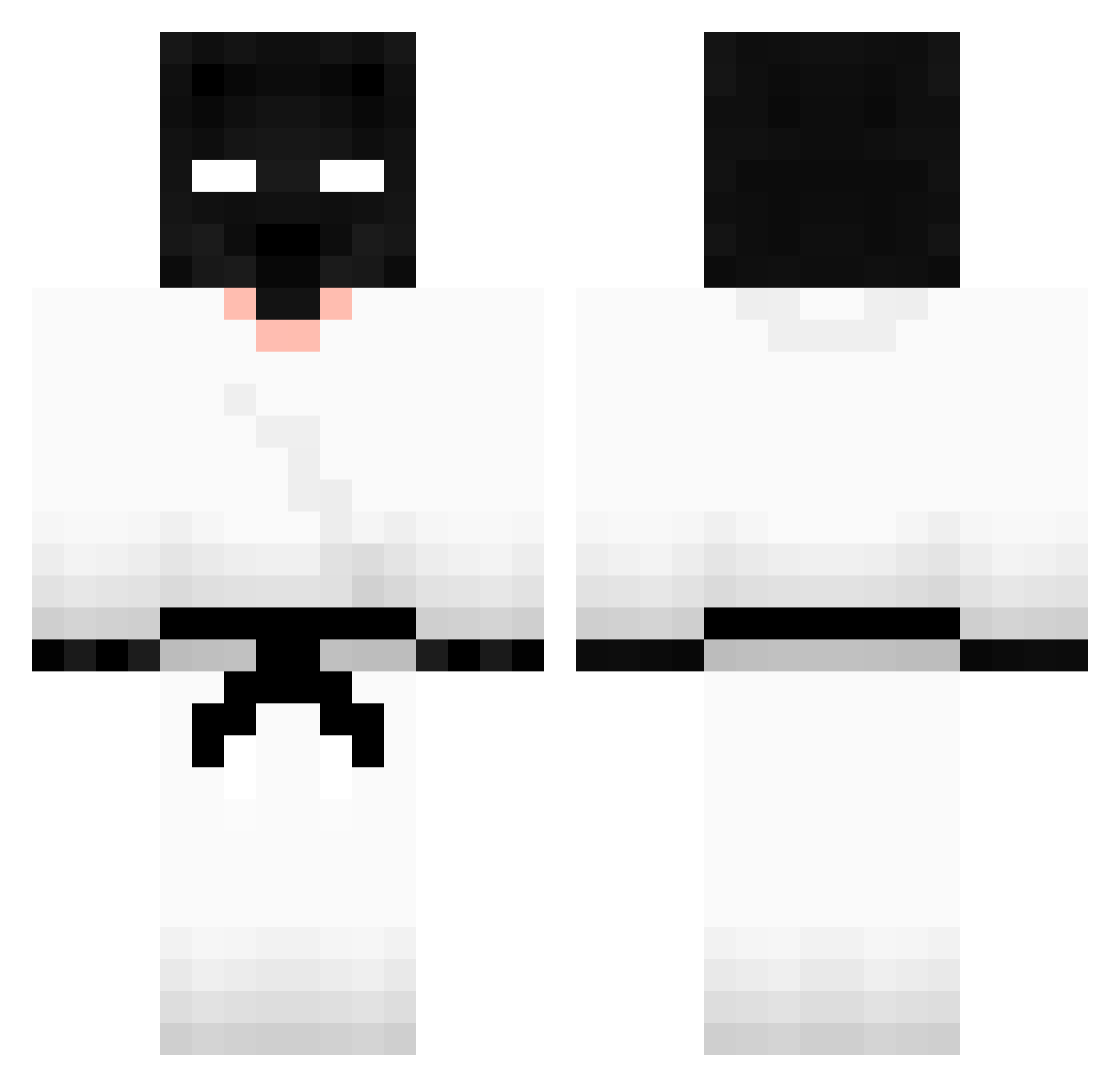 SupermanAta Minecraft skin, front and back view
