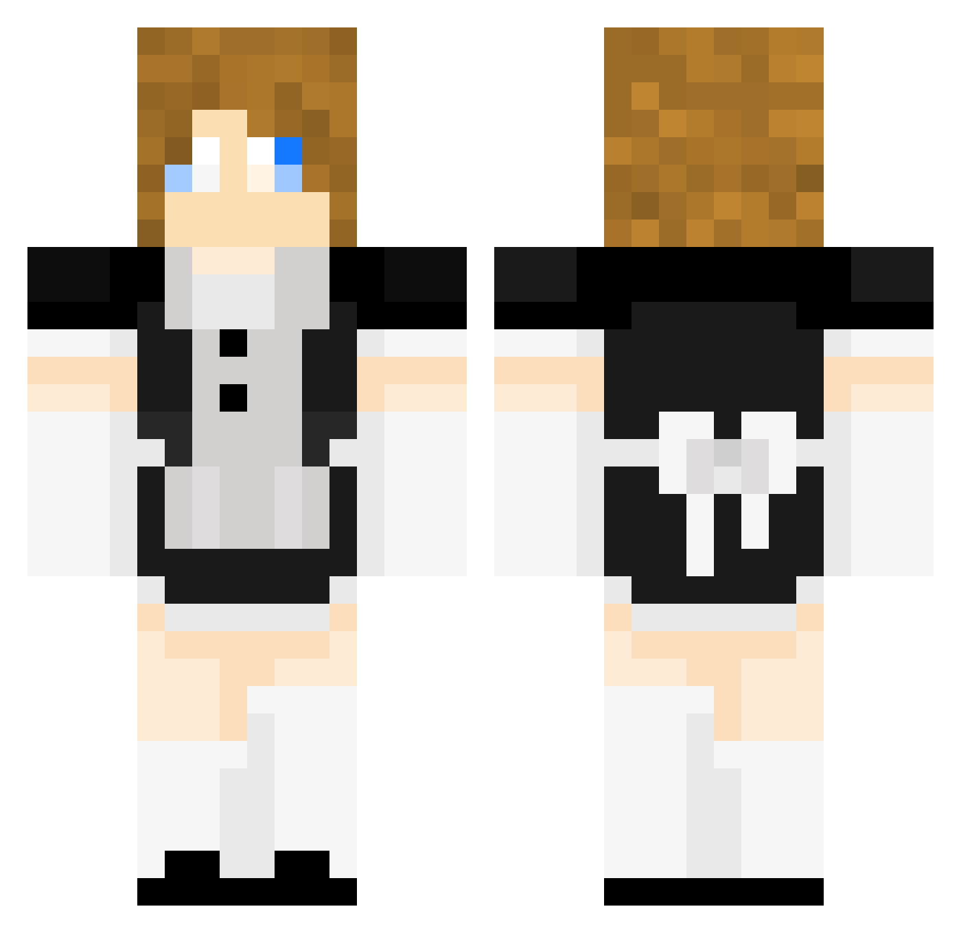 albertmilosc1 Minecraft skin, front and back view