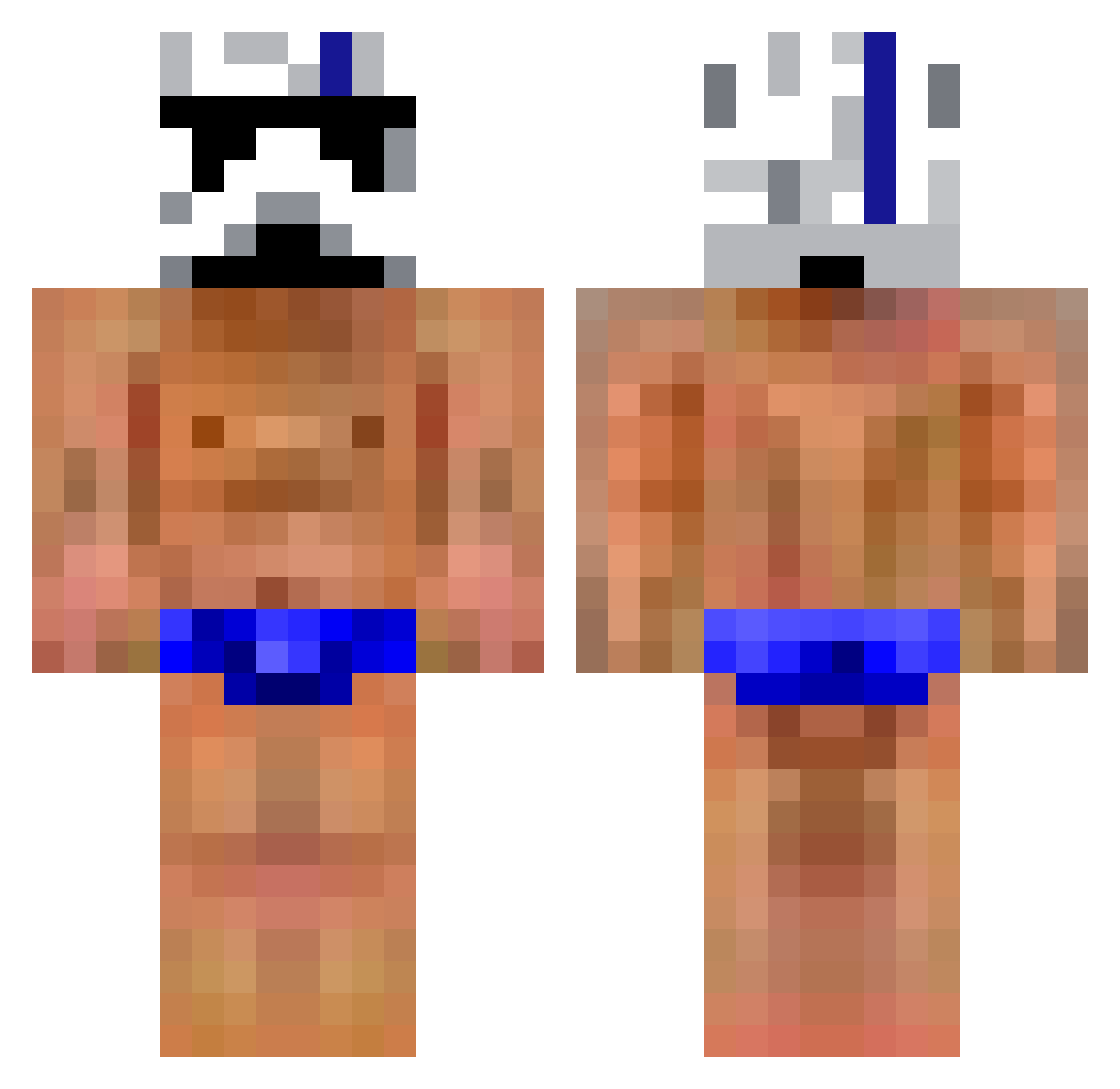 Massaa__ Minecraft skin, front and back view