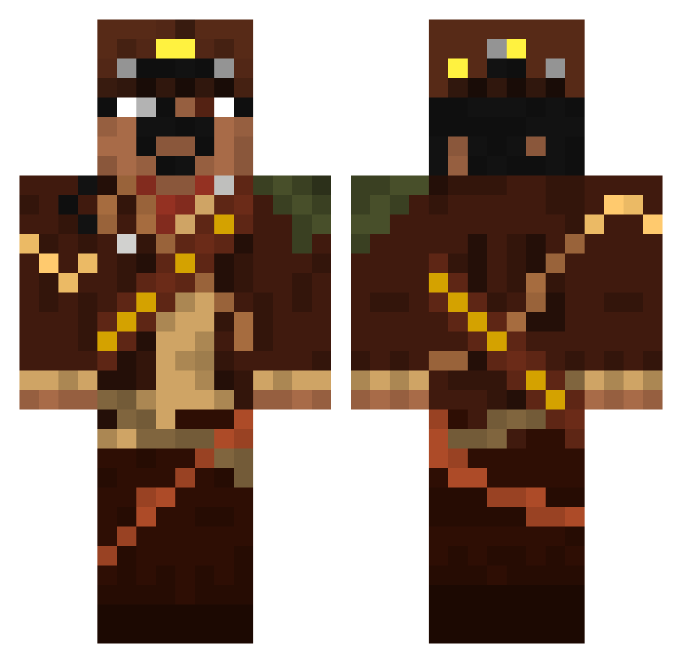 Robson_foda Minecraft skin, front and back view