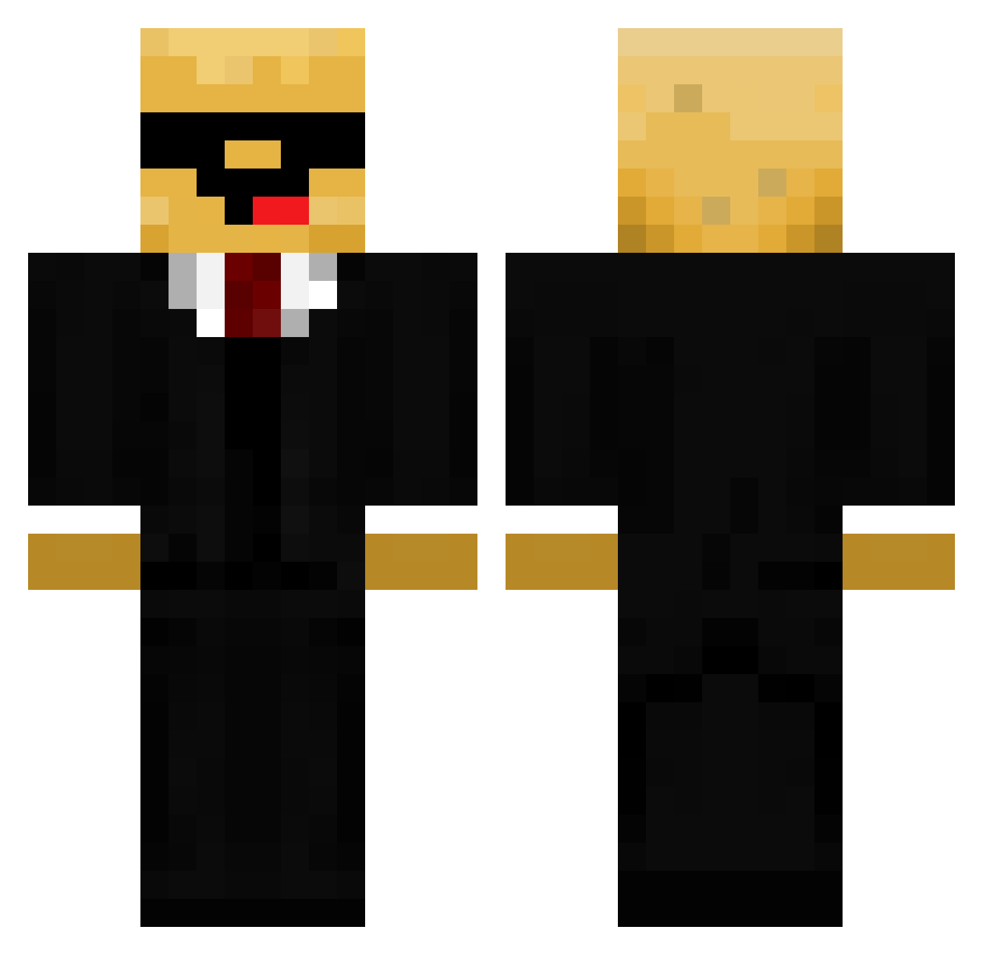 Xx_K0ty_xX Minecraft skin, front and back view