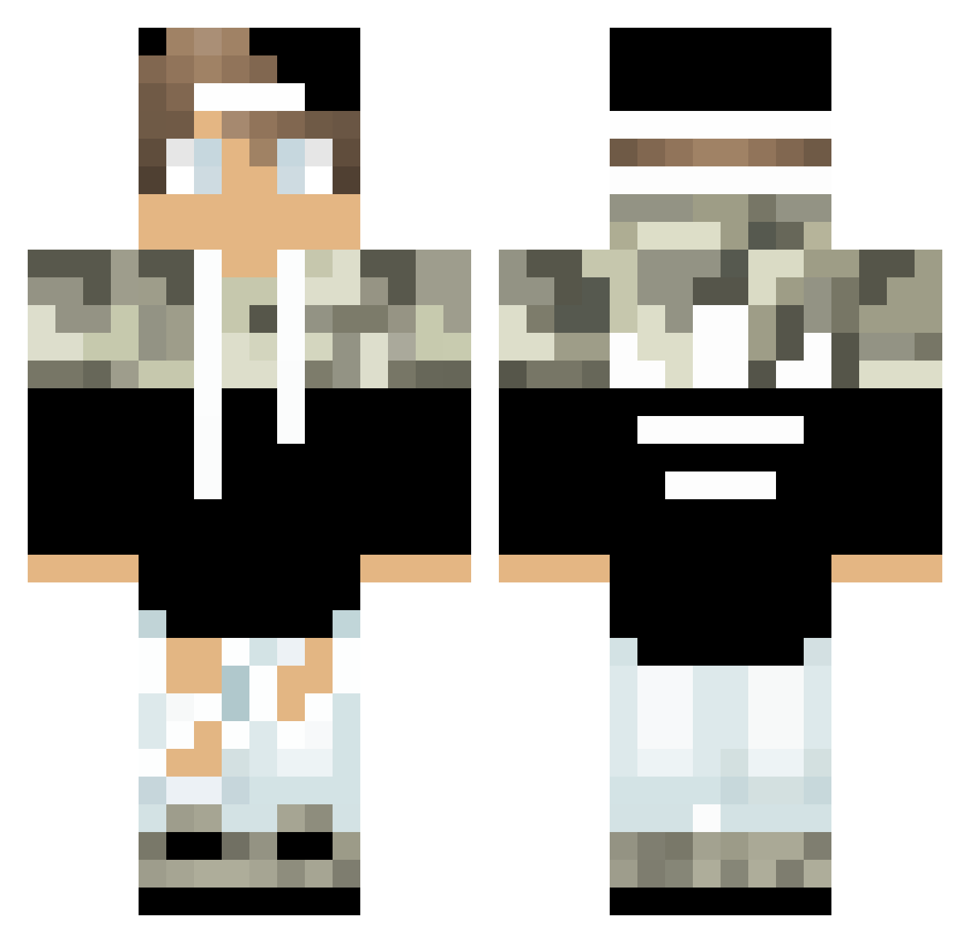 soyhermanodemesi Minecraft skin, front and back view